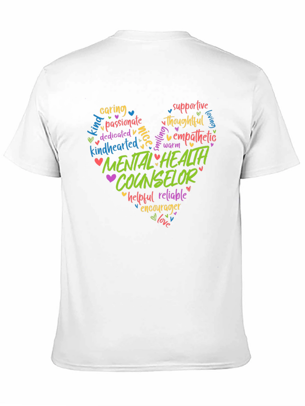 Mental Health Counselor Heart T-Shirt