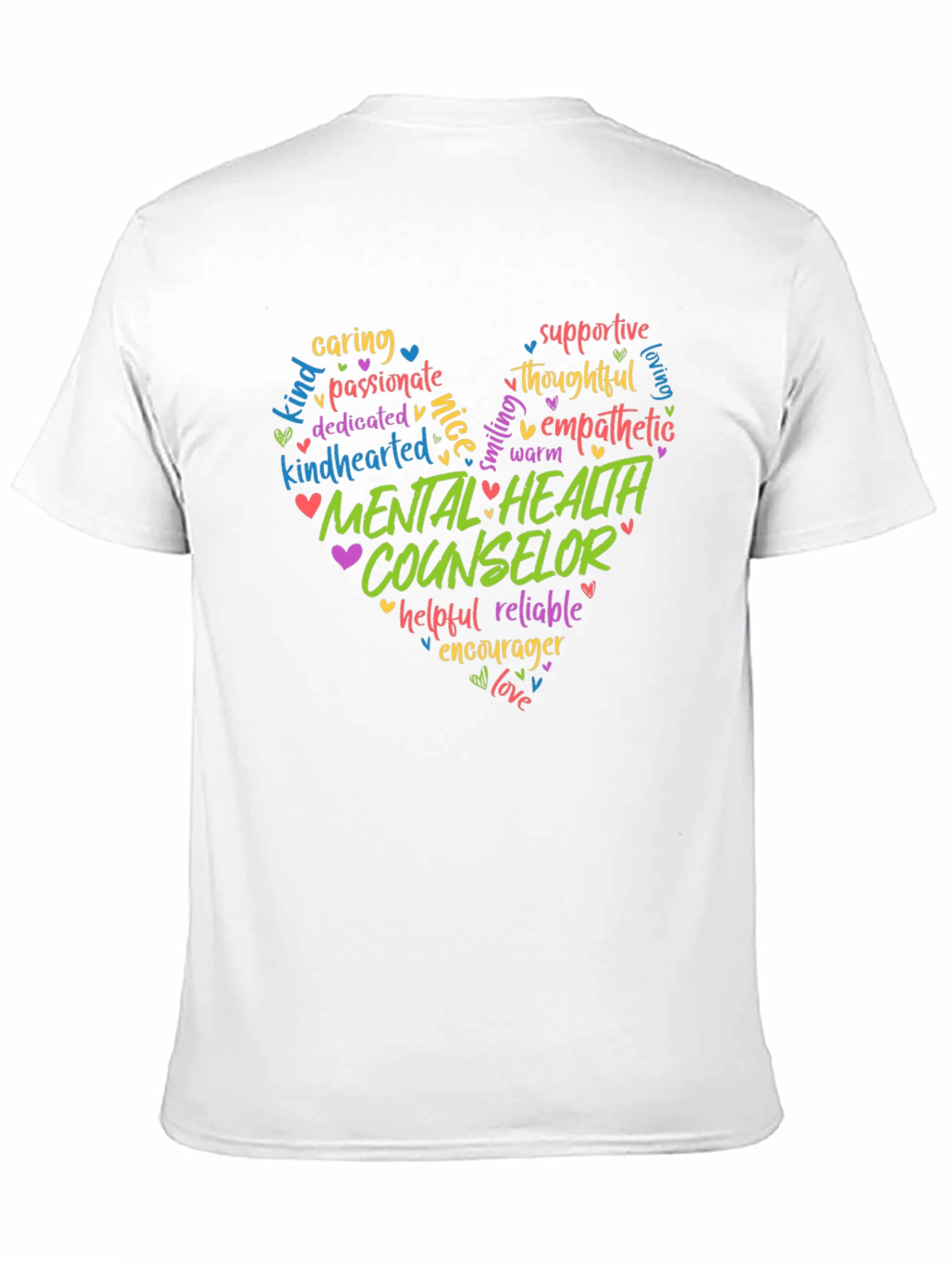 Mental Health Counselor Heart T-Shirt
