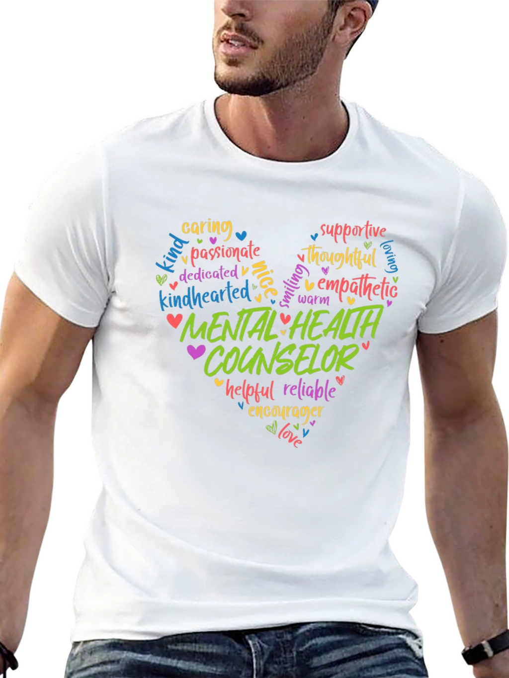 Mental Health Counselor Heart T-Shirt
