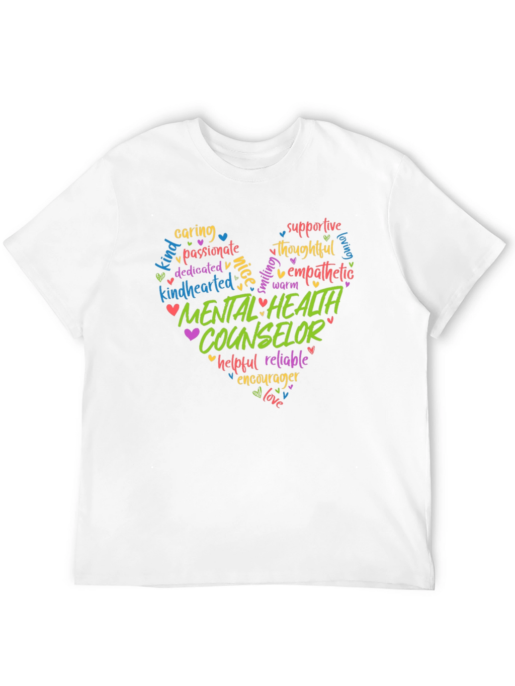 Mental Health Counselor Heart T-Shirt