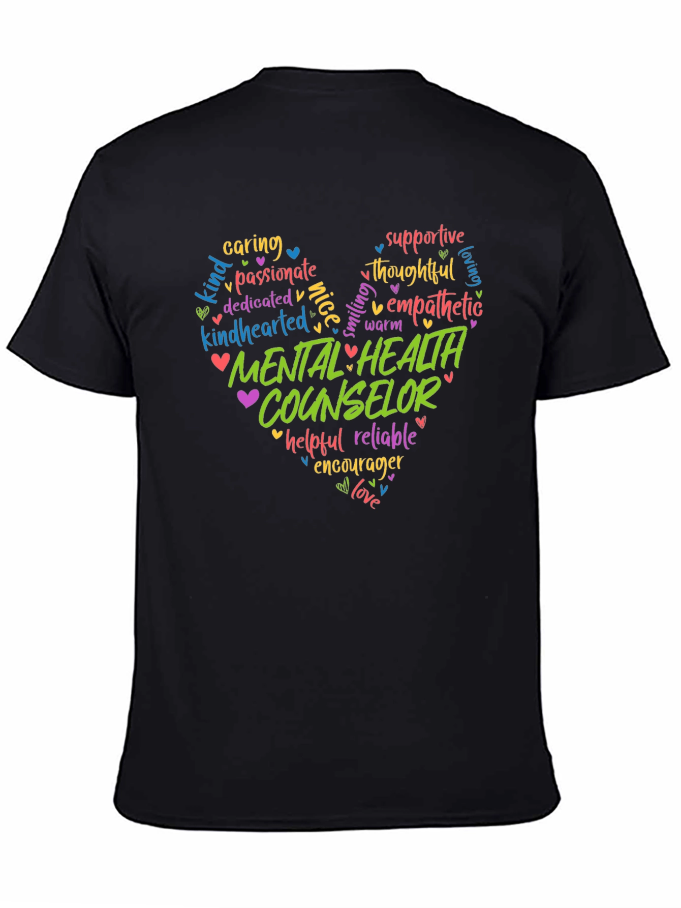 Mental Health Counselor Heart T-Shirt