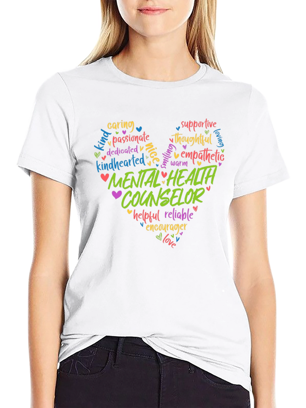 Mental Health Counselor Heart T-Shirt