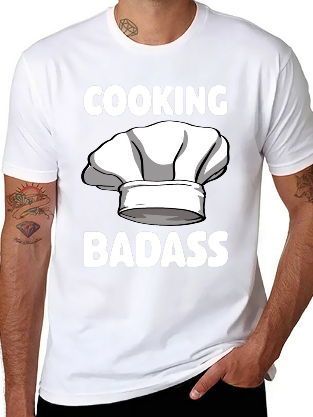 Cooking Badass T-Shirt Chef Humor Tee
