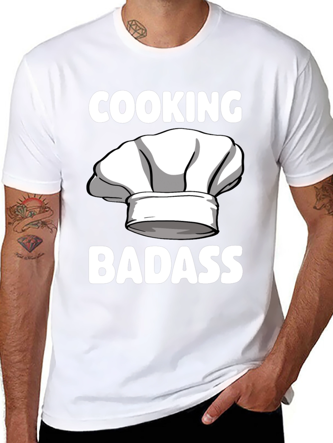 Cooking Badass T-Shirt Chef Humor Tee