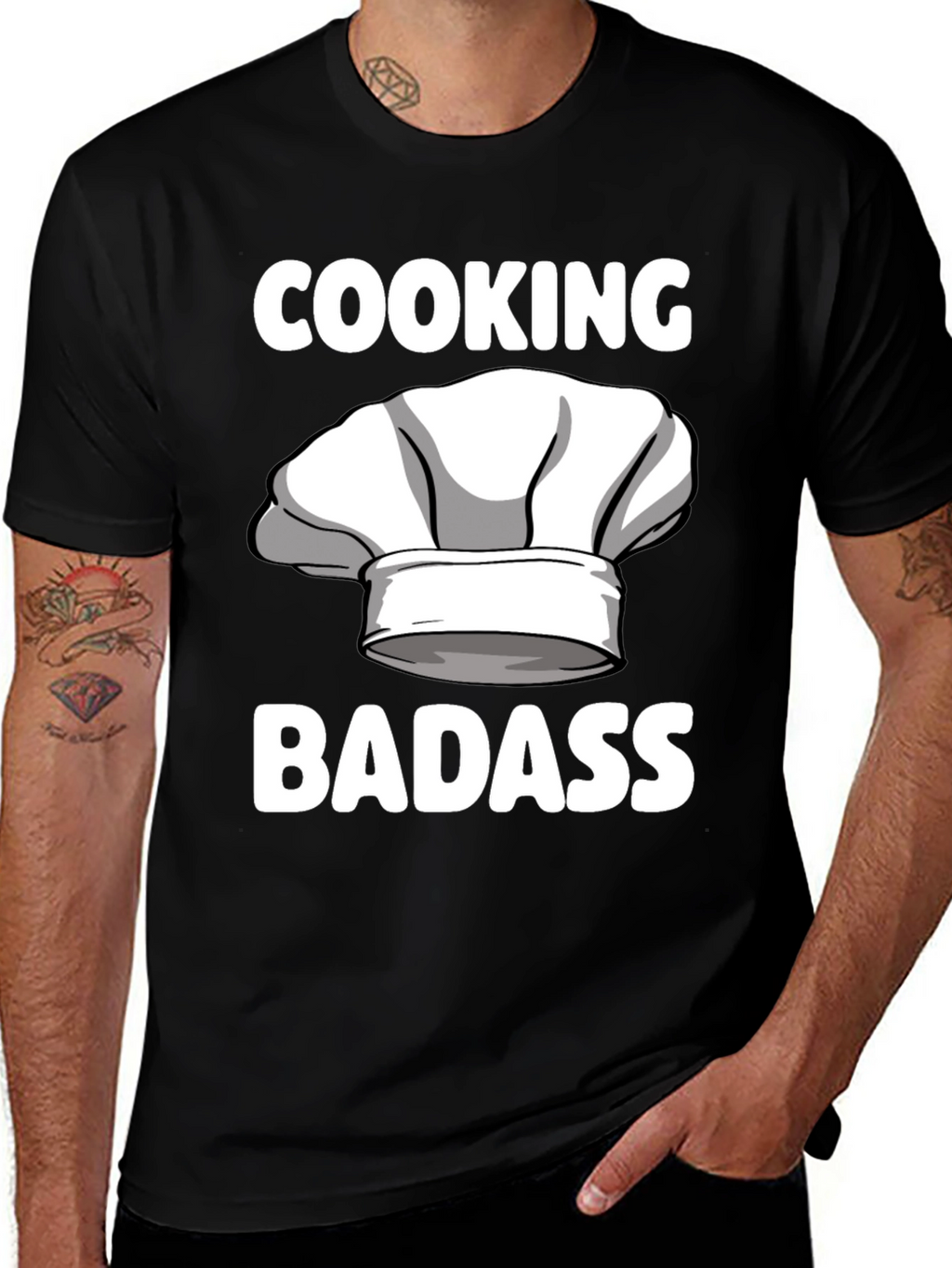 Cooking Badass T-Shirt Chef Humor Tee