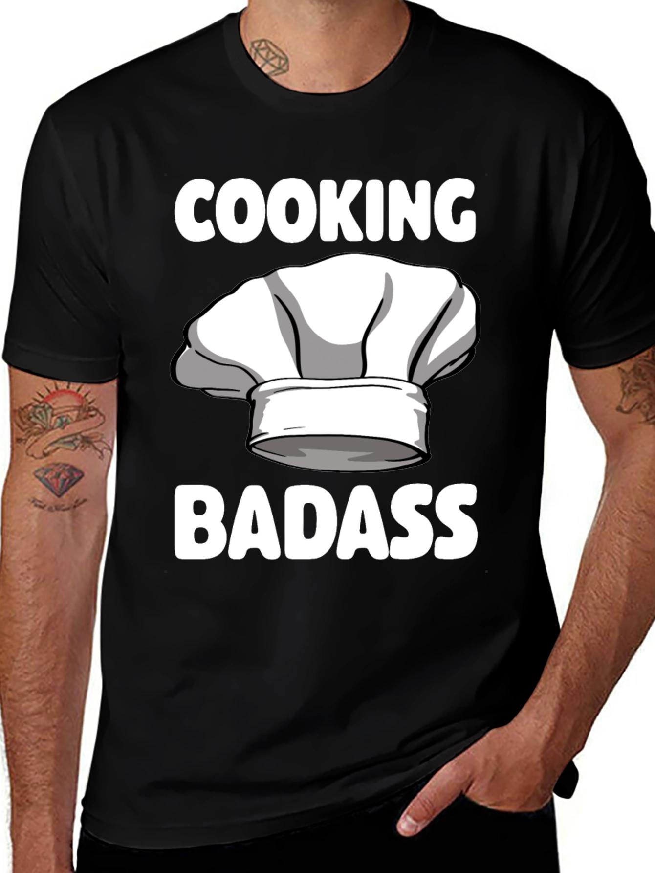 Cooking Badass T-Shirt Chef Humor Tee
