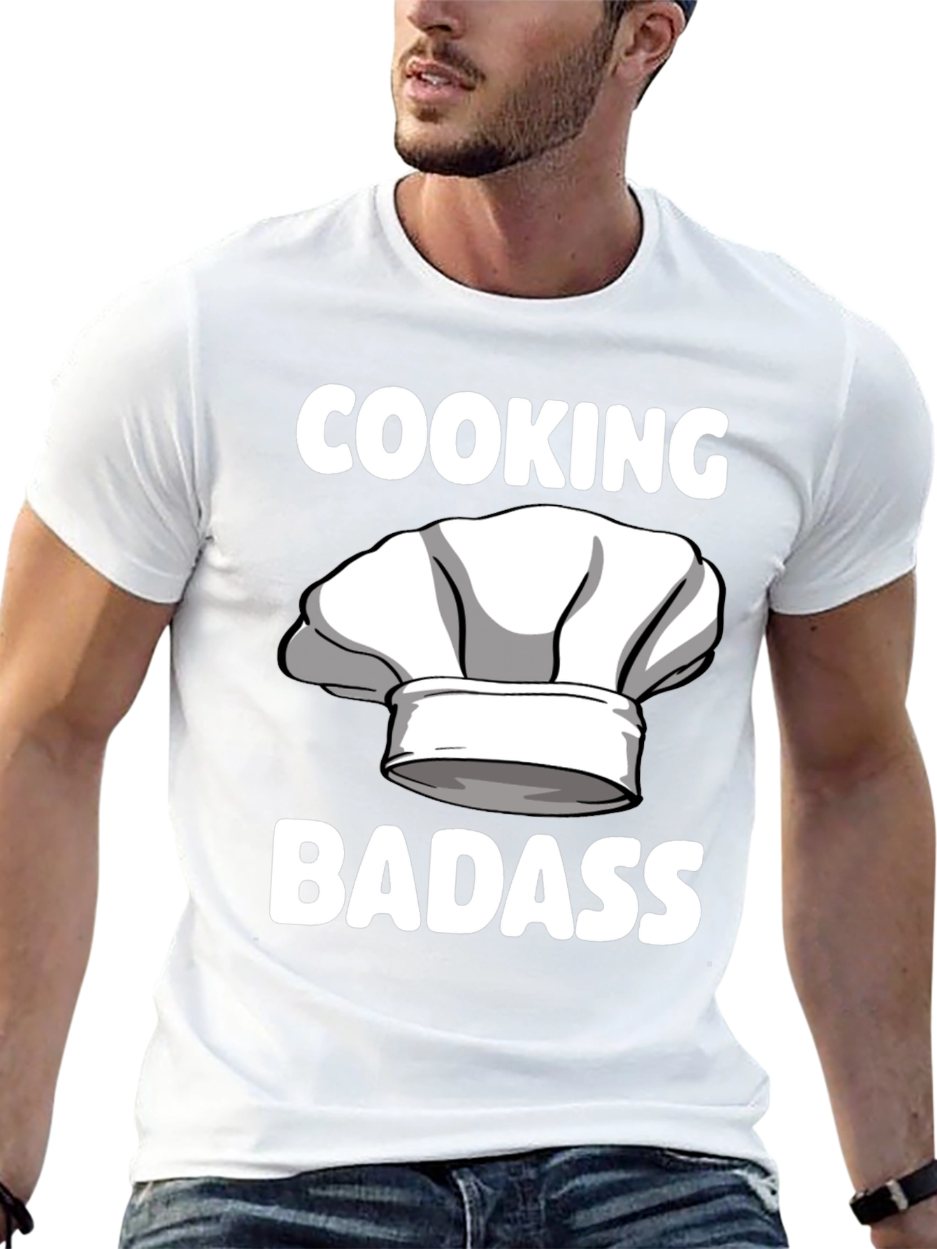 Cooking Badass T-Shirt Chef Humor Tee