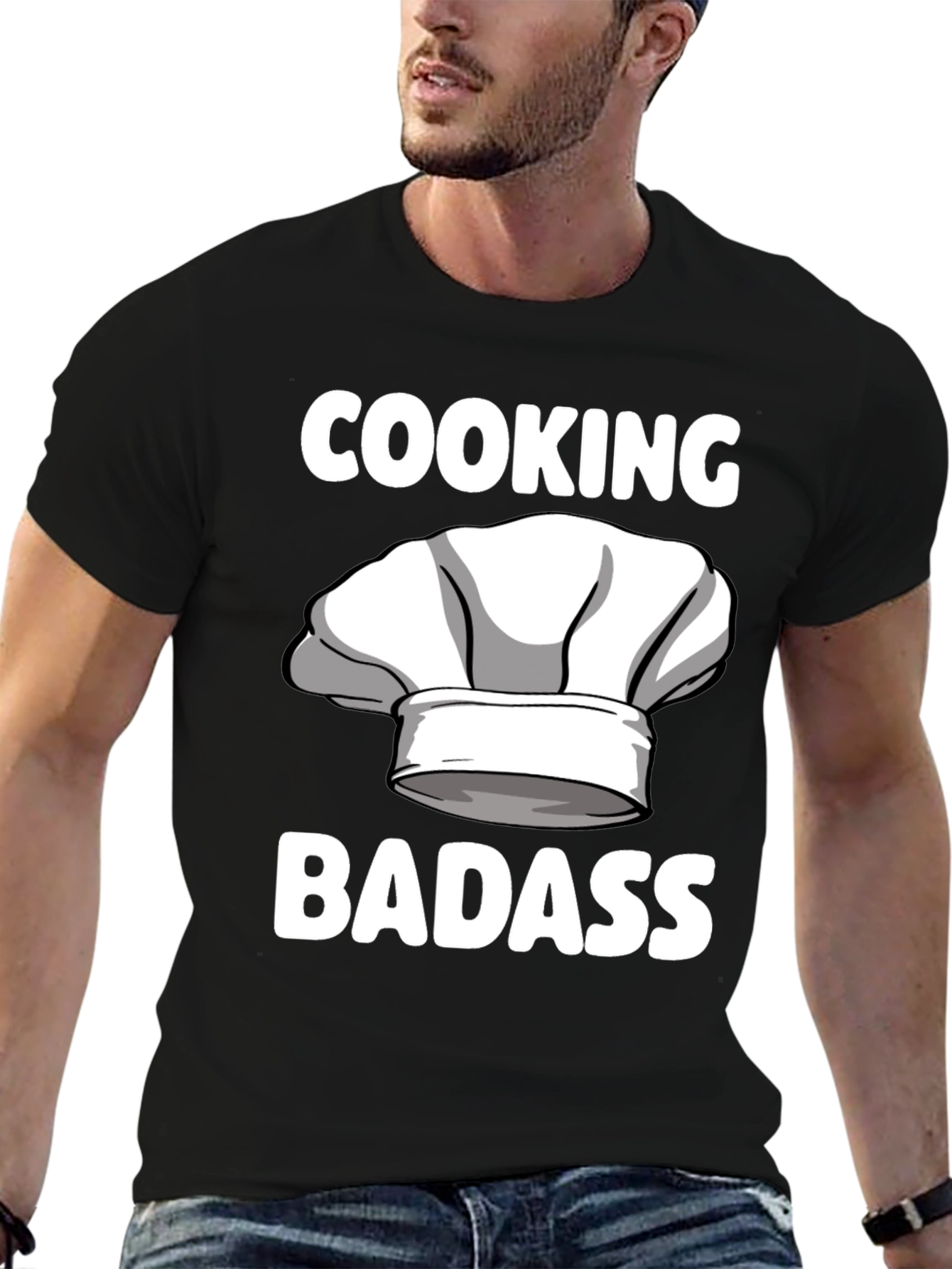 Cooking Badass T-Shirt Chef Humor Tee