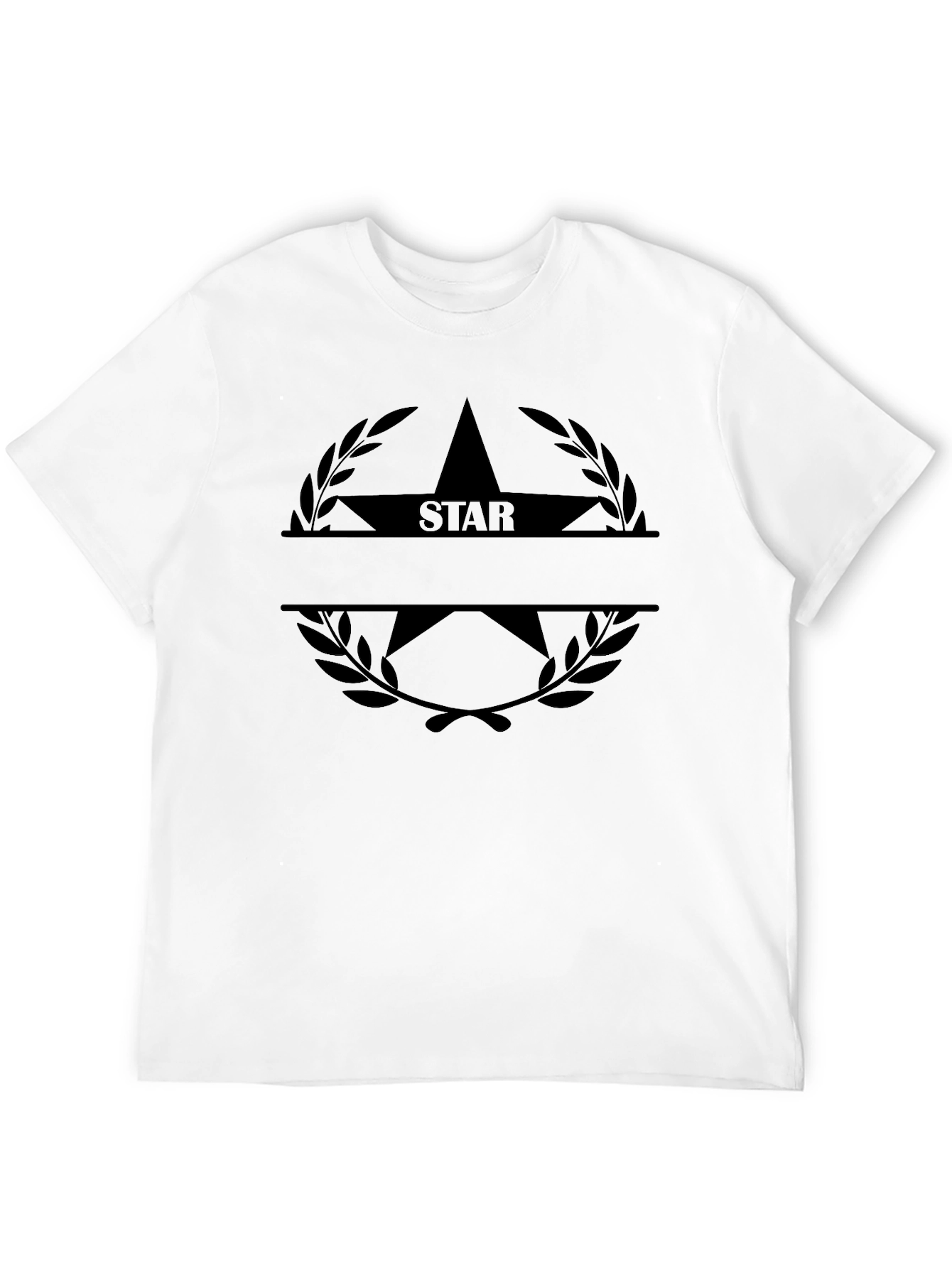Star Laurel T-Shirt - Classic Black