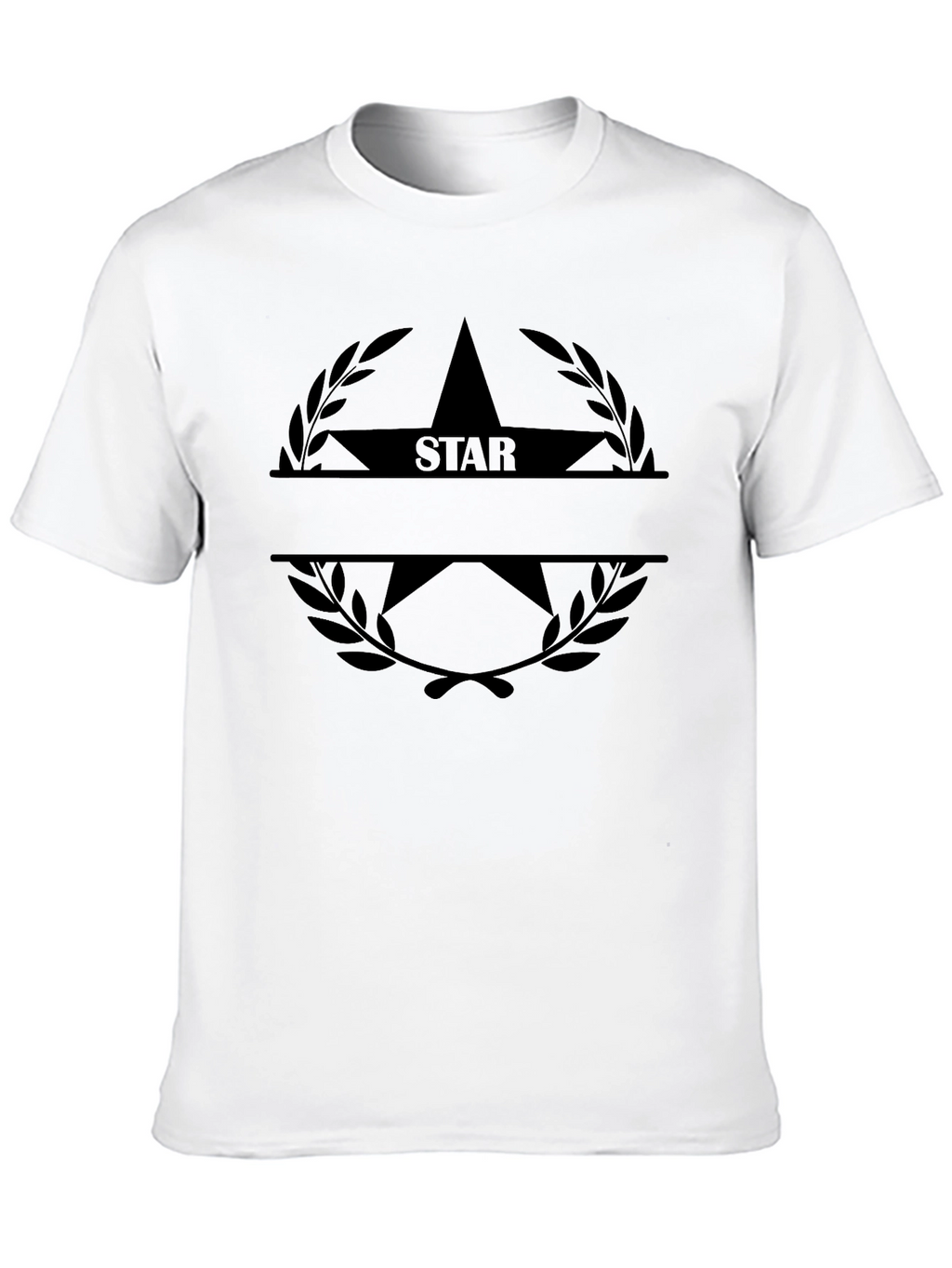 Star Laurel T-Shirt - Classic Black