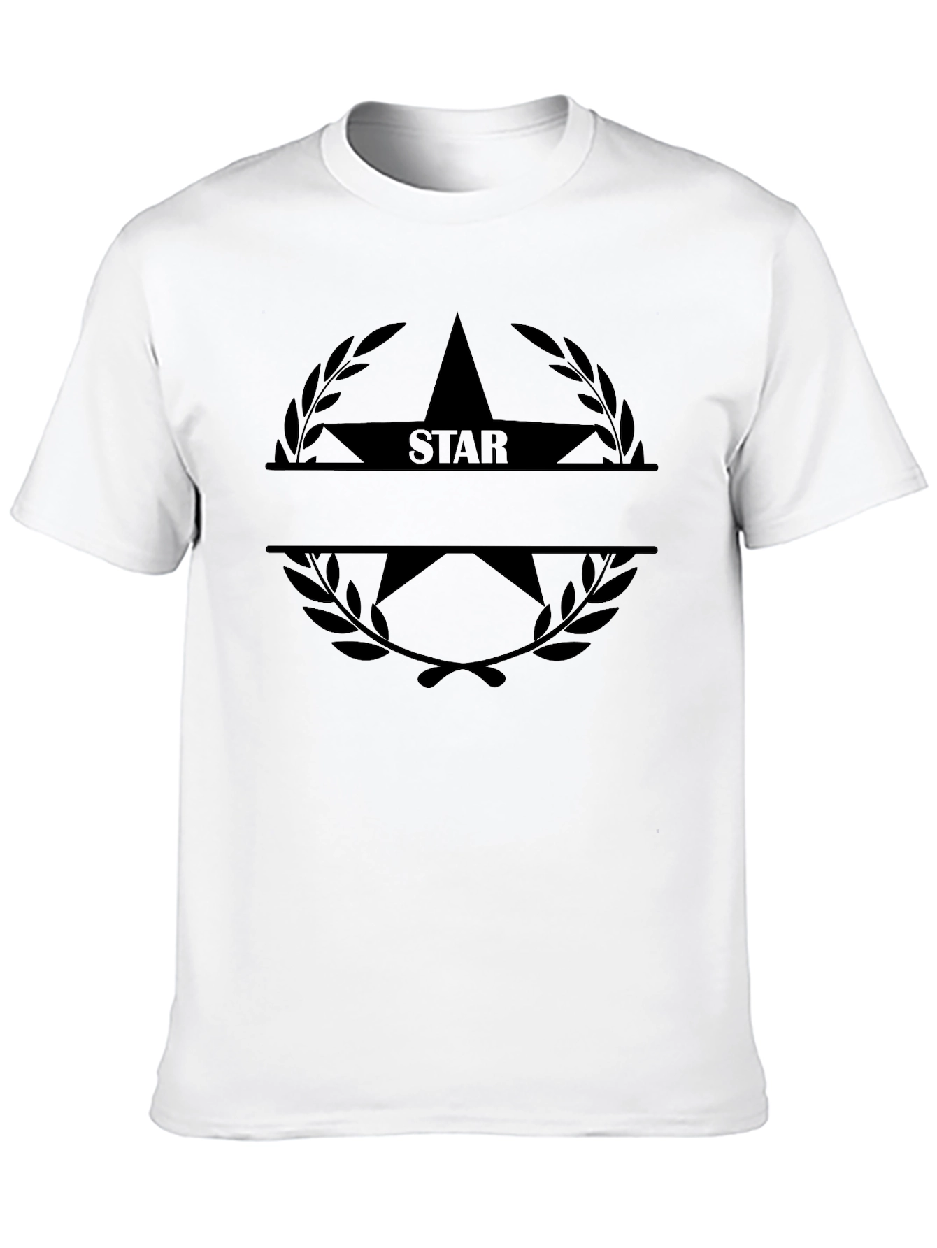 Star Laurel T-Shirt - Classic Black