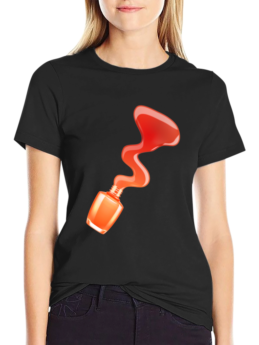 Nail Polish Spill T-Shirt - Fashion Statement Tee