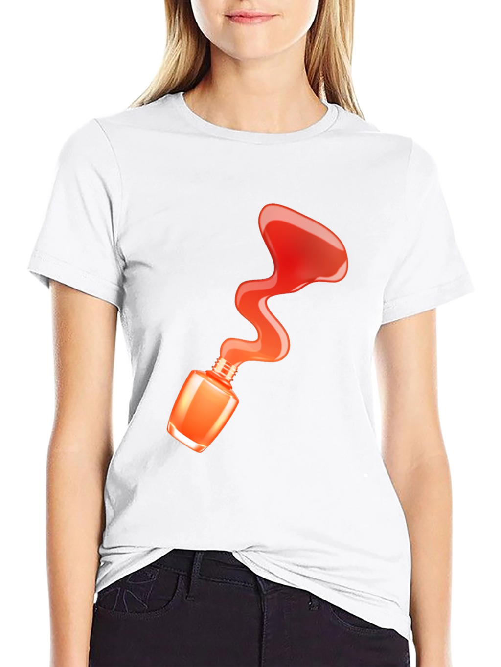 Nail Polish Spill T-Shirt - Fashion Statement Tee