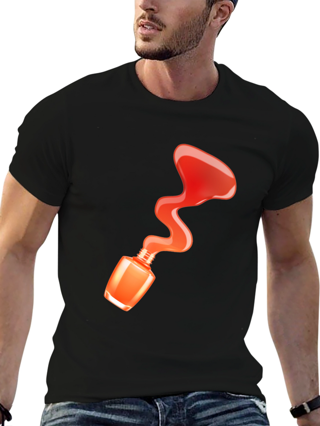 Nail Polish Spill T-Shirt - Fashion Statement Tee