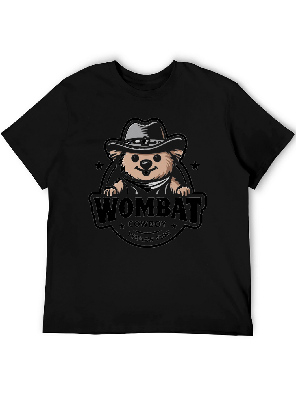 Wombat Cowboy T-Shirt - Yeehaw Fun!