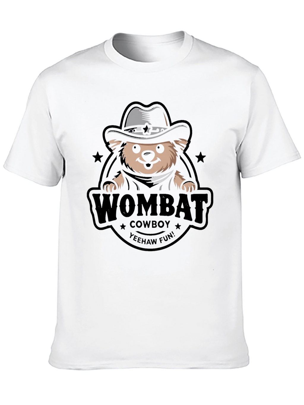 Wombat Cowboy T-Shirt - Yeehaw Fun!