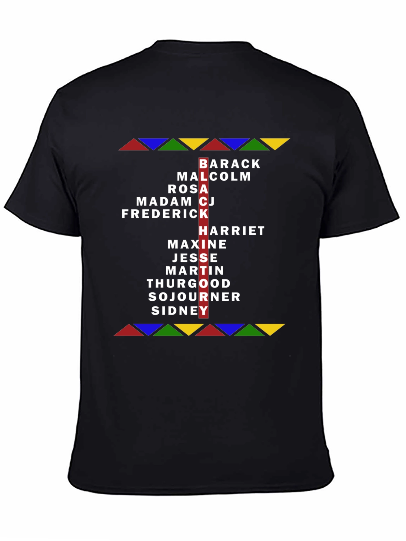 Black History Names T-Shirt - Stylish and Comfortable