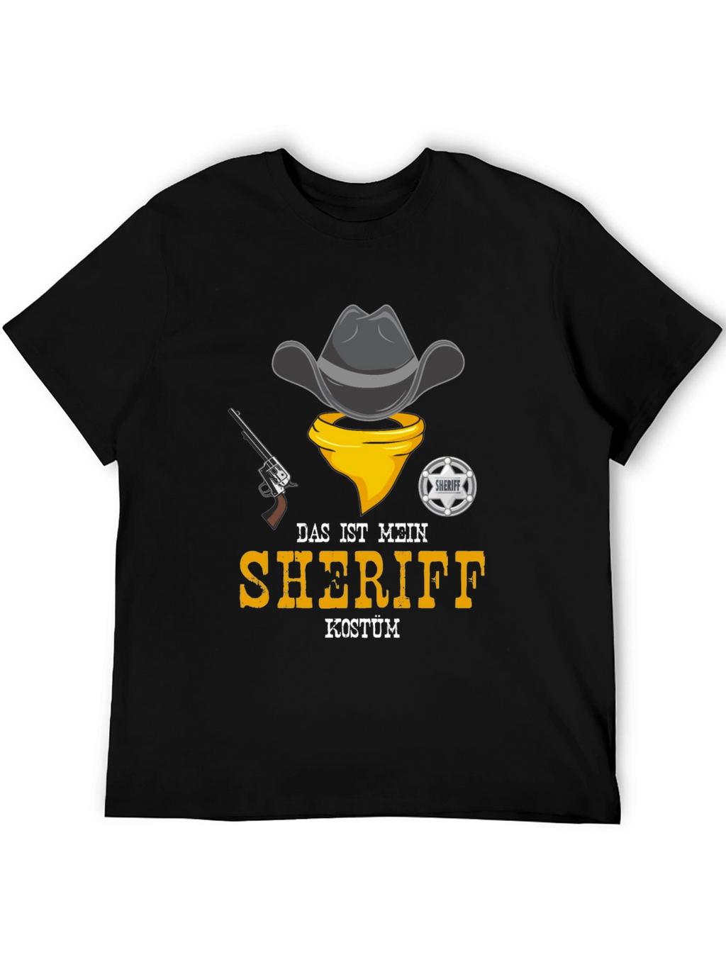 Sheriff Costume T-Shirt - Cowboy Design