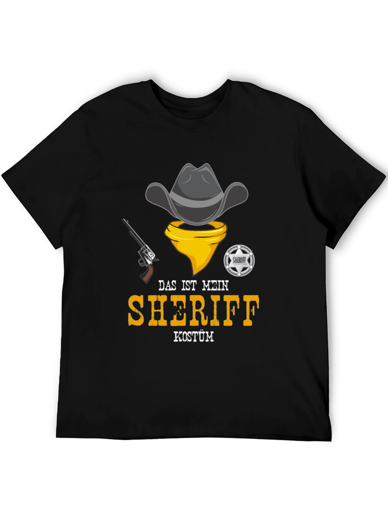 Sheriff Costume T-Shirt - Cowboy Design