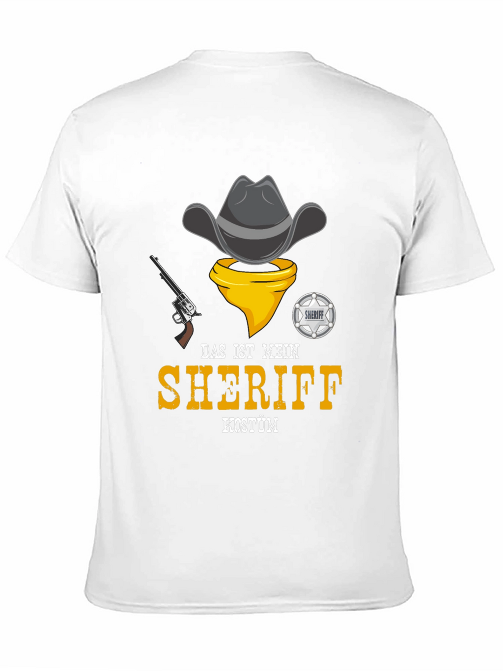 Sheriff Costume T-Shirt - Cowboy Design