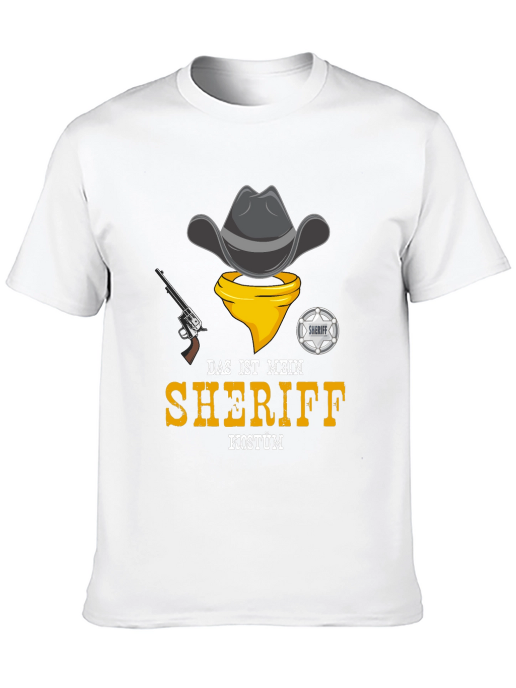 Sheriff Costume T-Shirt - Cowboy Design