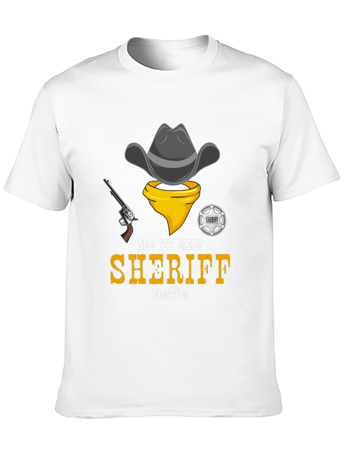 Sheriff Costume T-Shirt - Cowboy Design