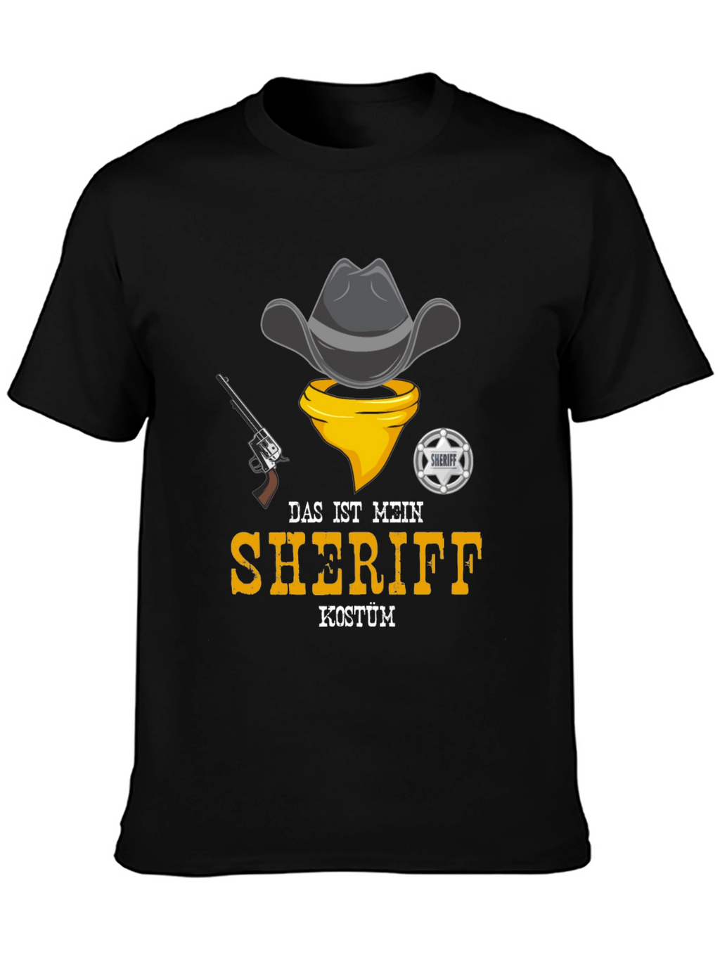 Sheriff Costume T-Shirt - Cowboy Design