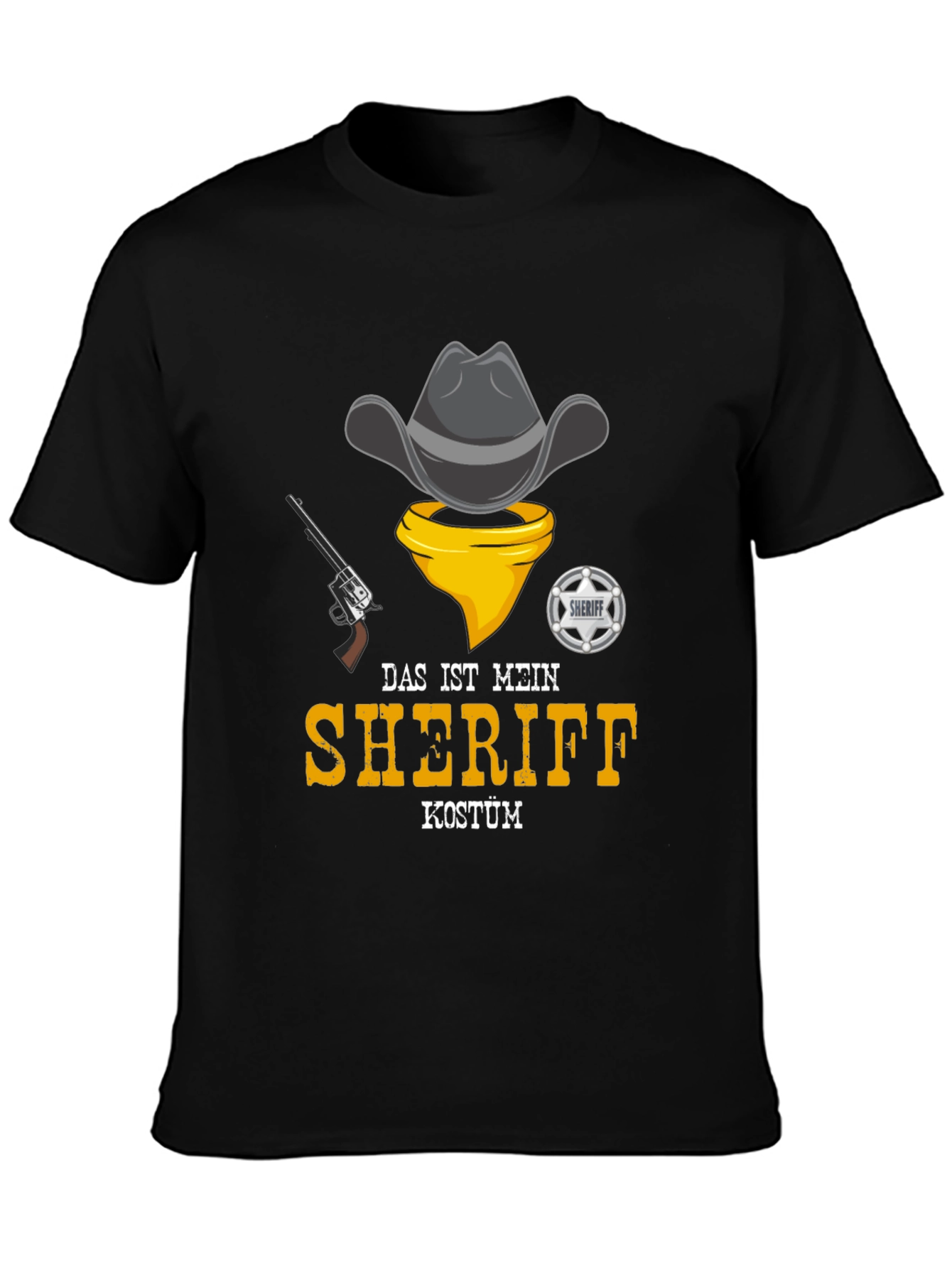 Sheriff Costume T-Shirt - Cowboy Design