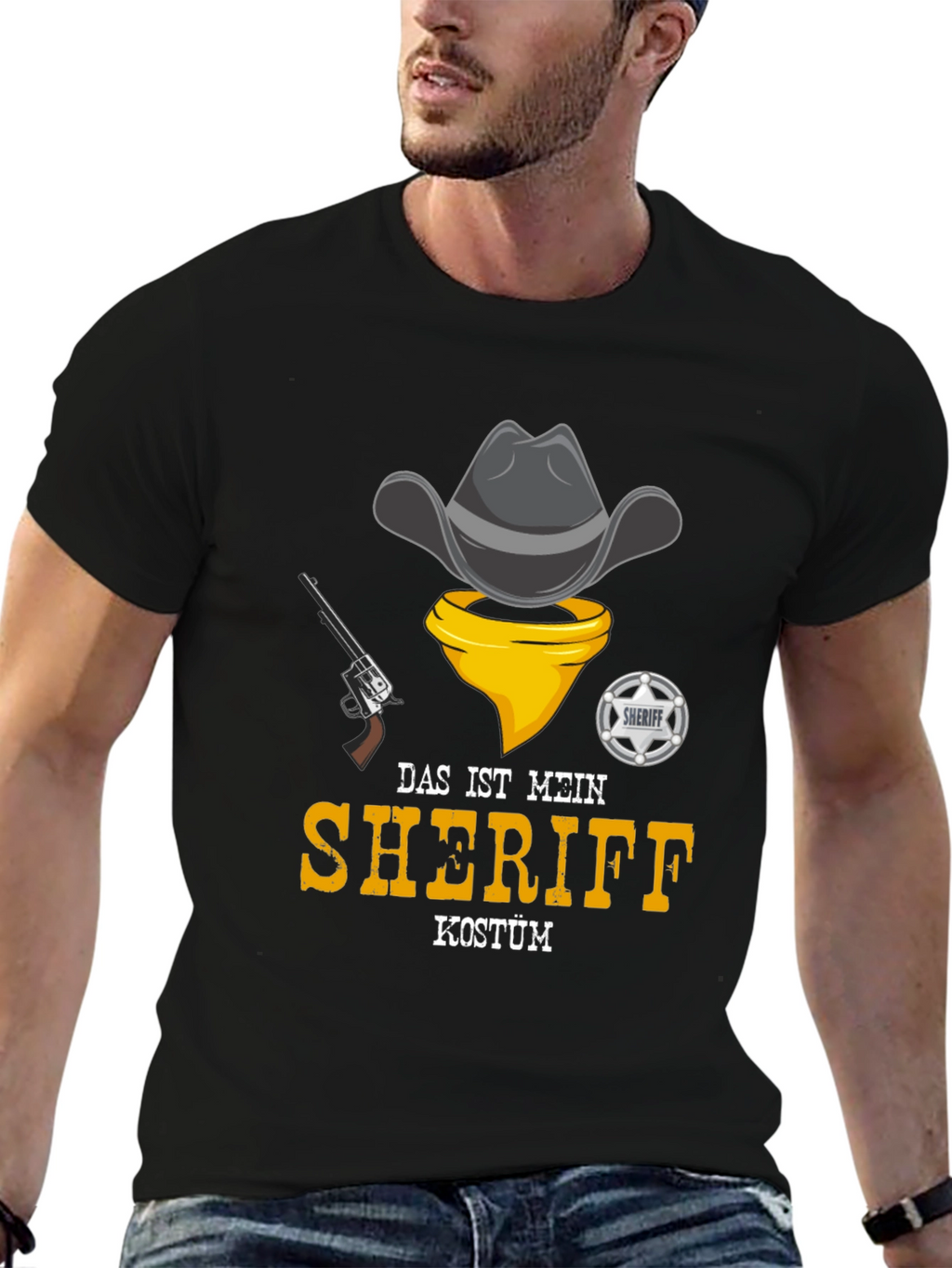 Sheriff Costume T-Shirt - Cowboy Design