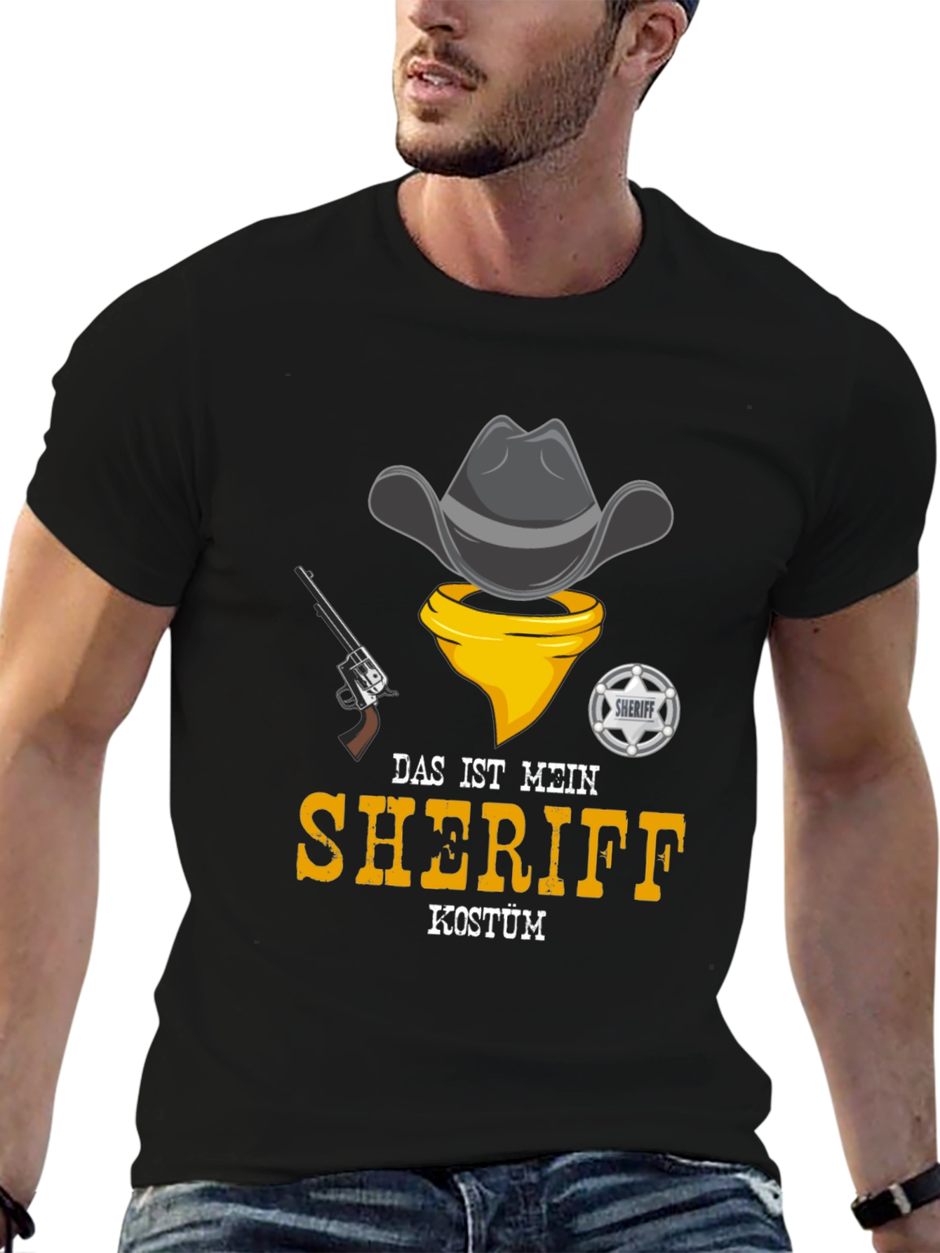 Sheriff Costume T-Shirt - Cowboy Design