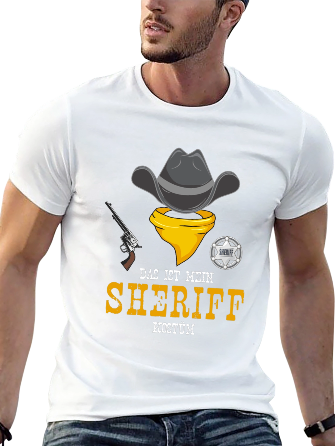 Sheriff Costume T-Shirt - Cowboy Design