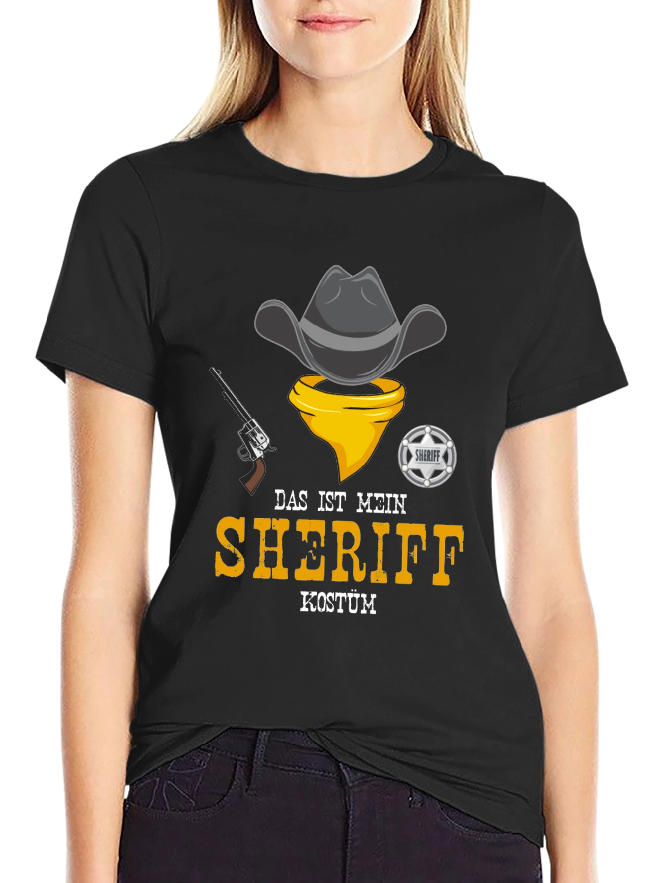 Sheriff Costume T-Shirt - Cowboy Design