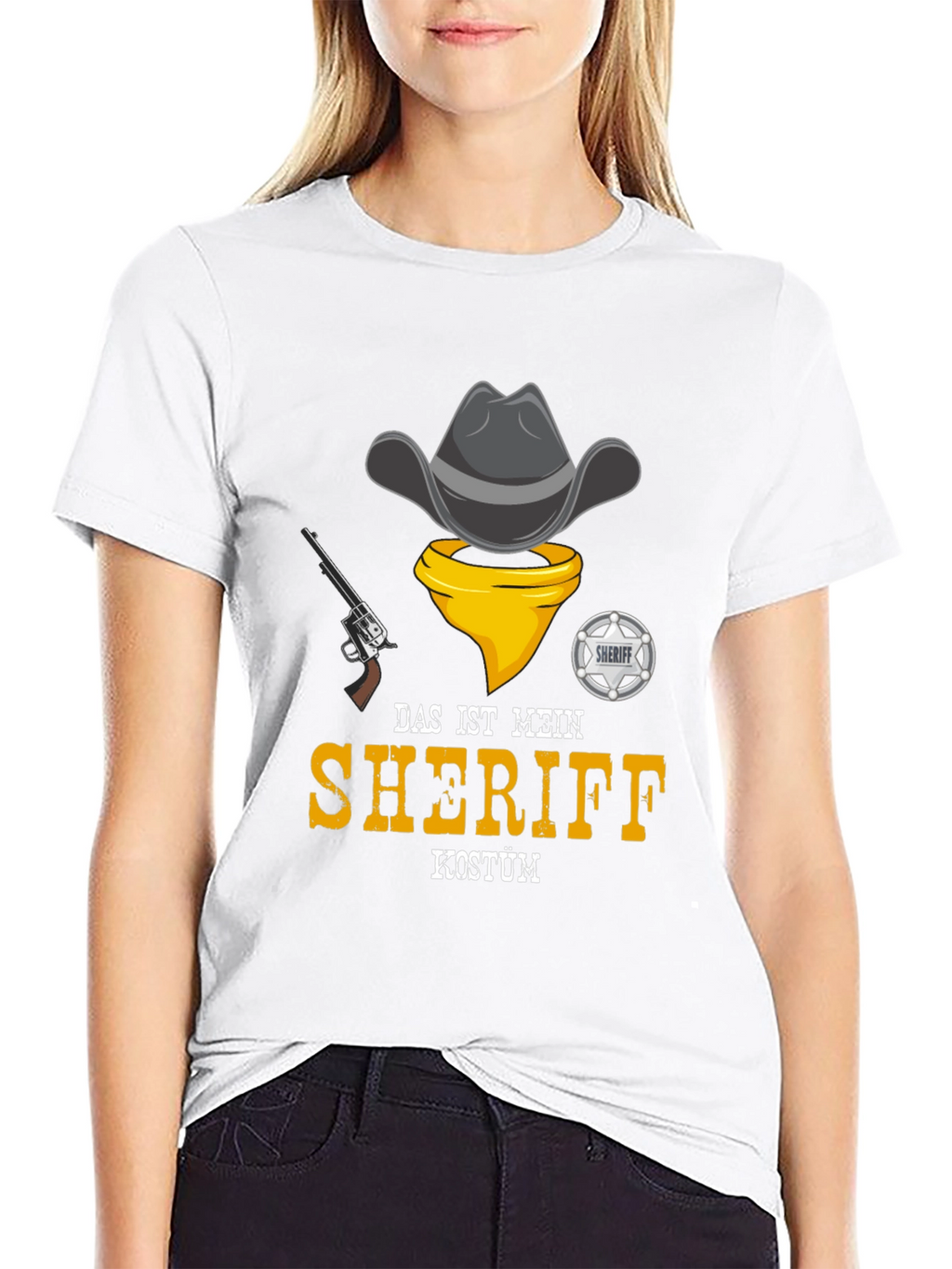 Sheriff Costume T-Shirt - Cowboy Design