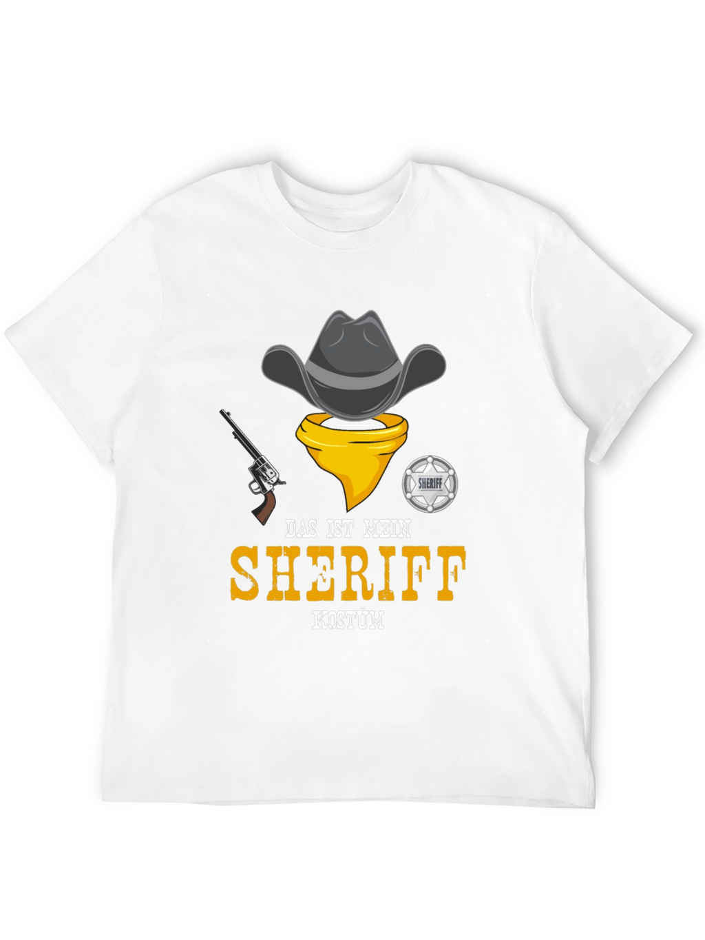 Sheriff Costume T-Shirt - Cowboy Design
