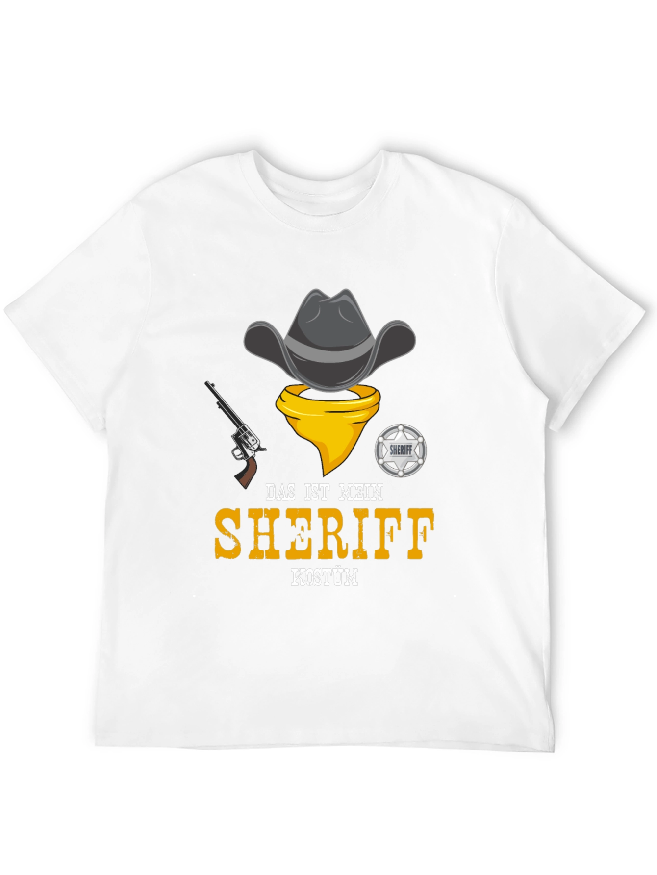 Sheriff Costume T-Shirt - Cowboy Design