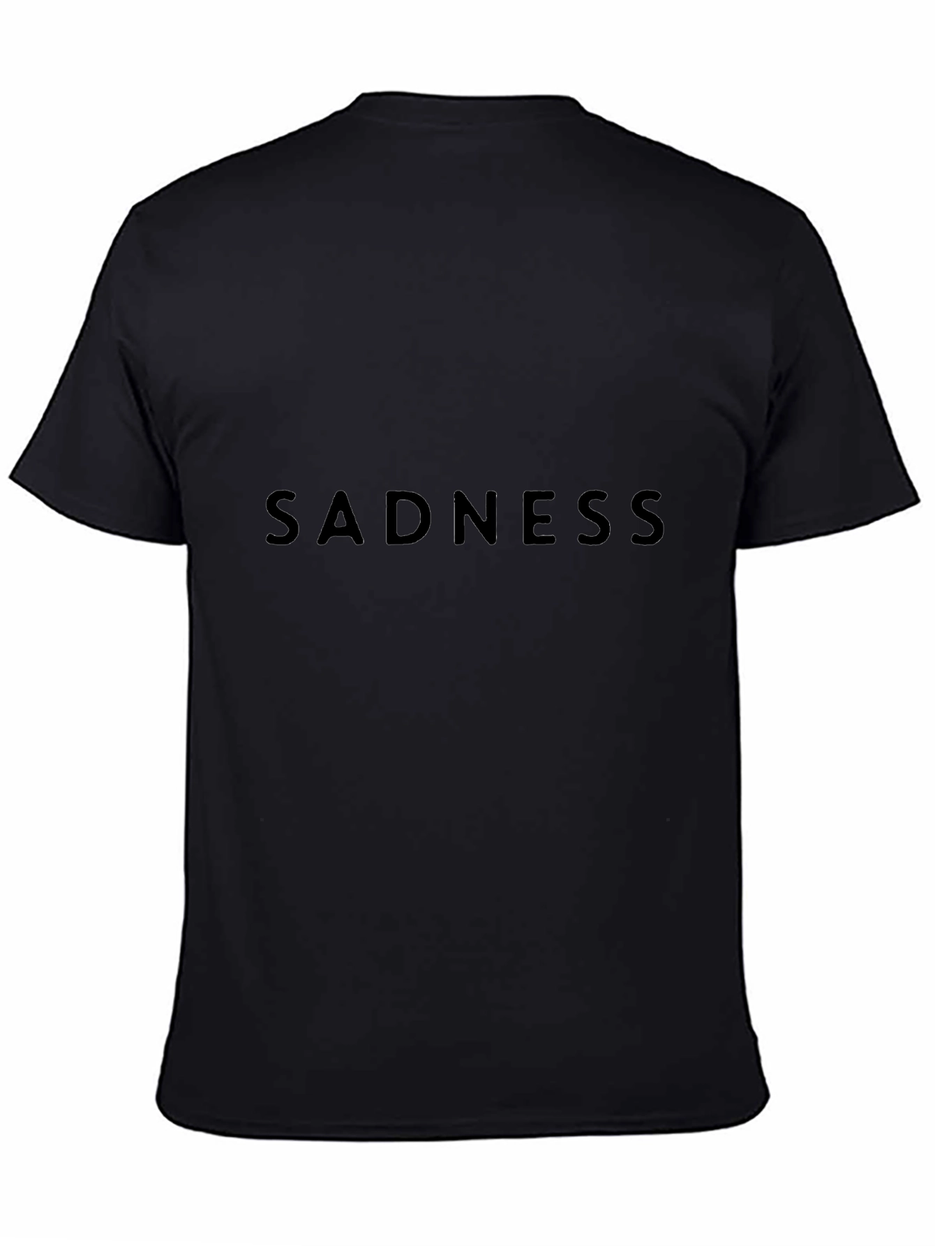 Sadness Black Tee - Express Your Mood