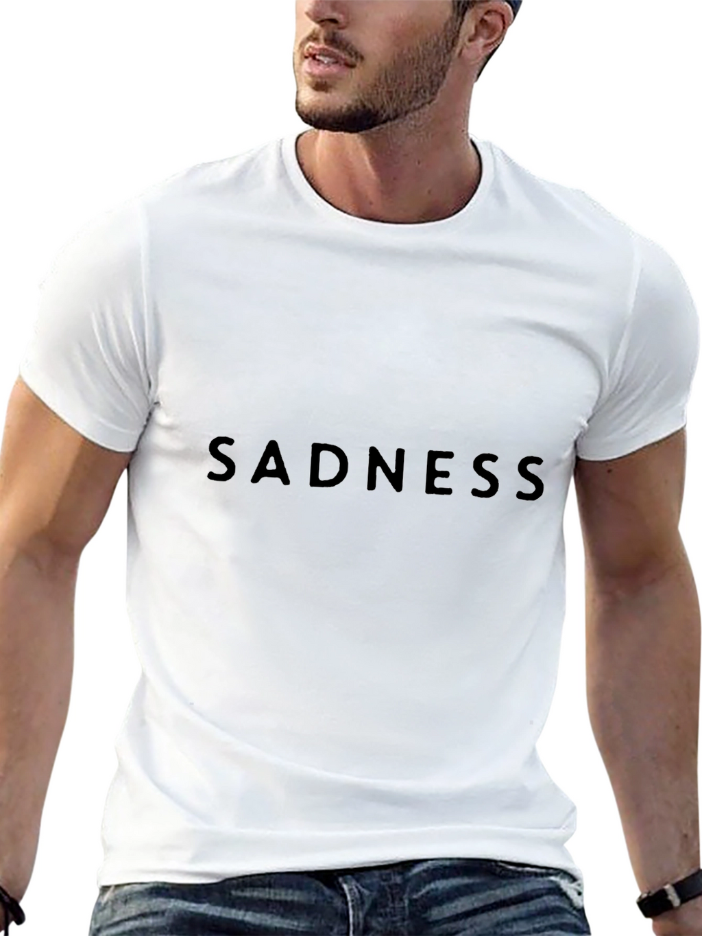 Sadness Black Tee - Express Your Mood