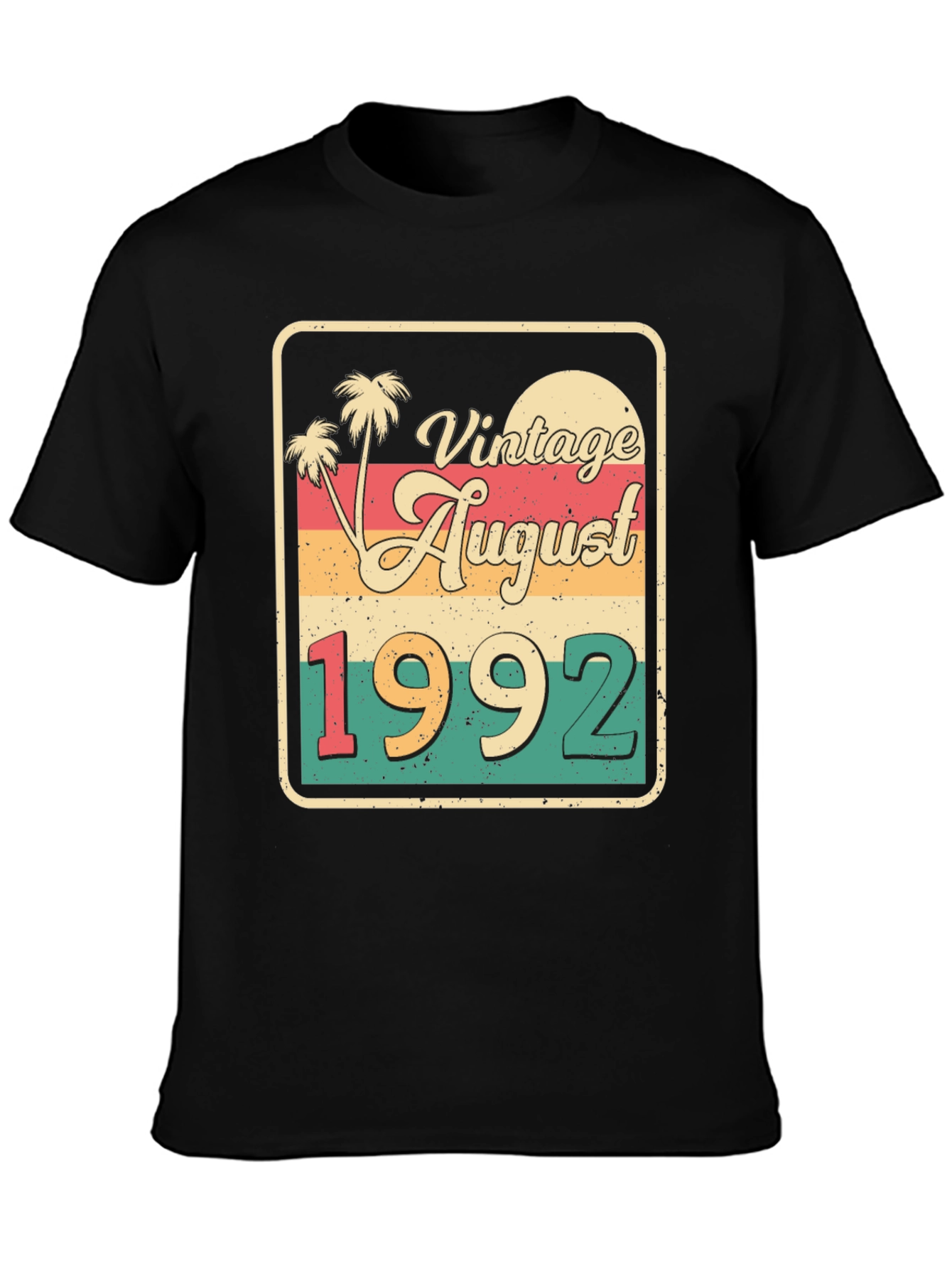 Vintage August 1992 Birthday T-Shirt