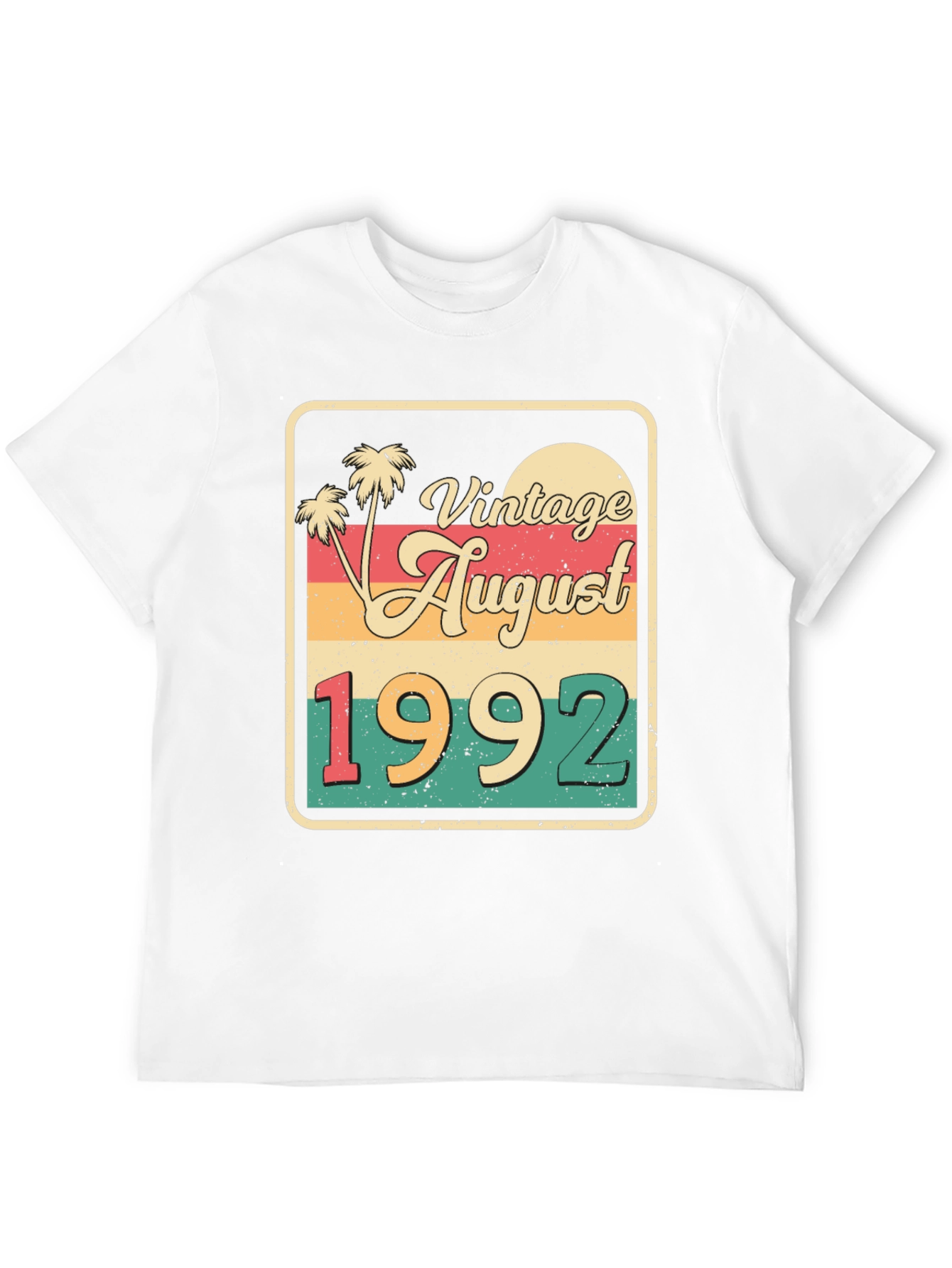 Vintage August 1992 Birthday T-Shirt