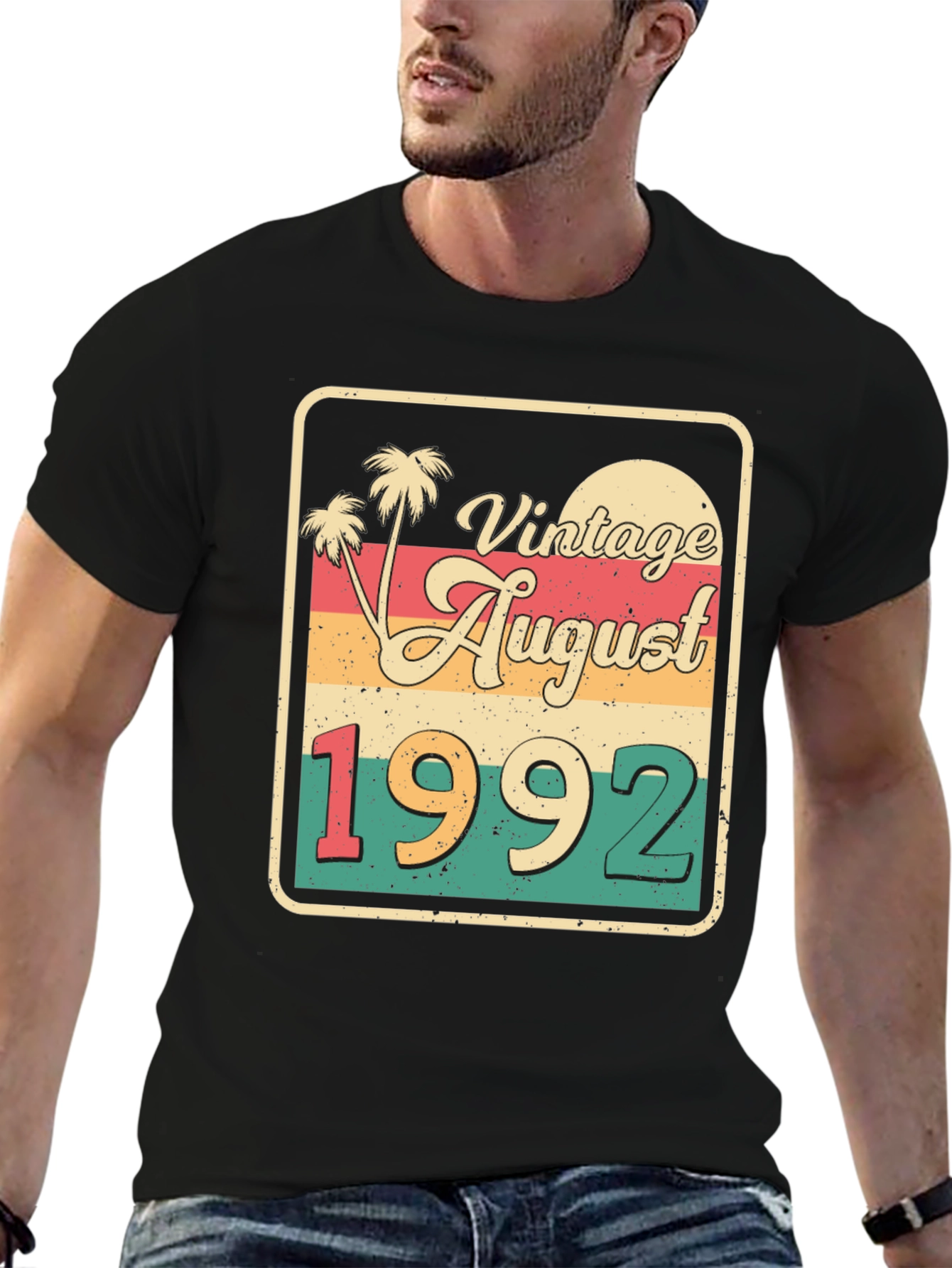 Vintage August 1992 Birthday T-Shirt