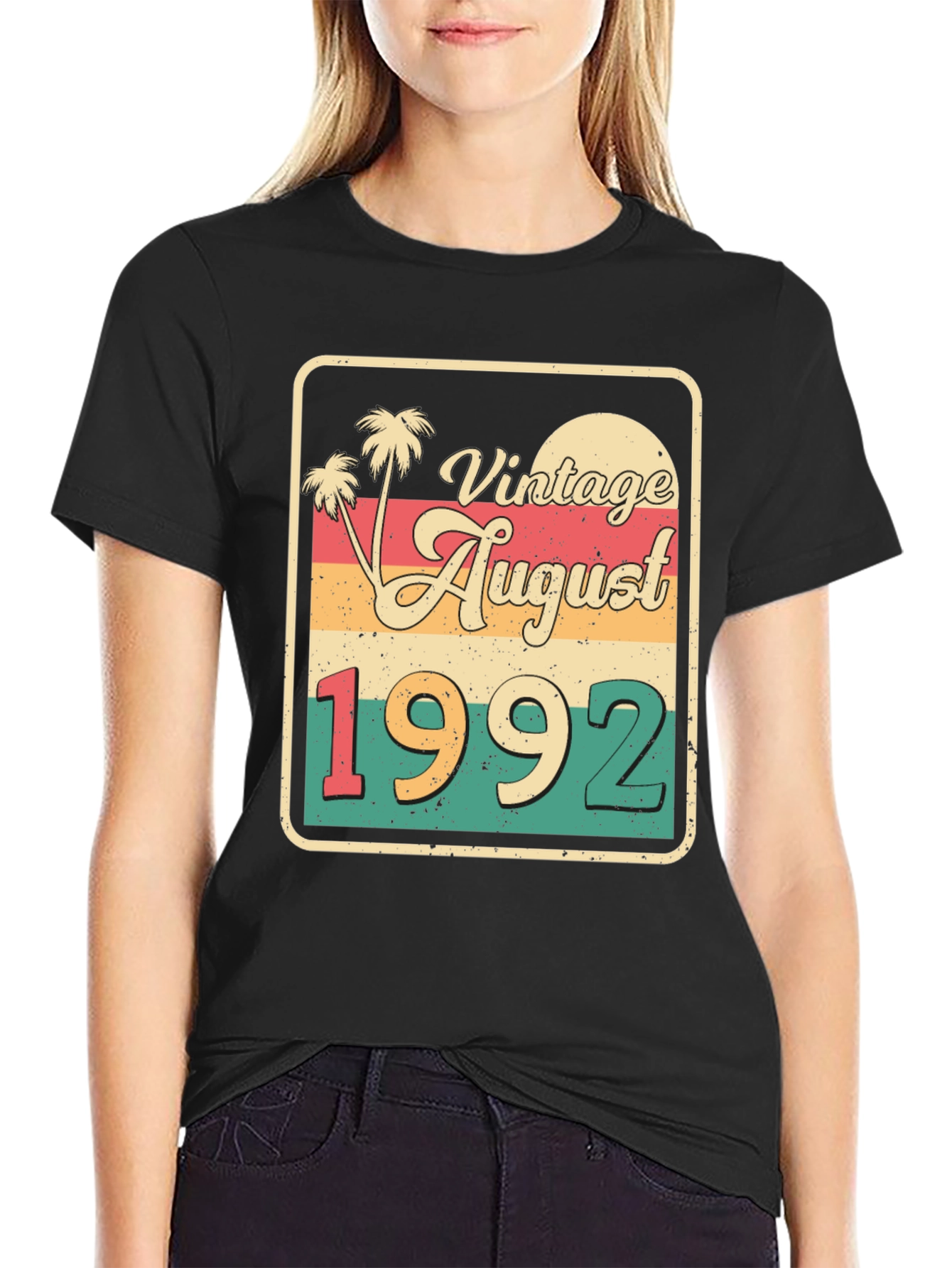 Vintage August 1992 Birthday T-Shirt