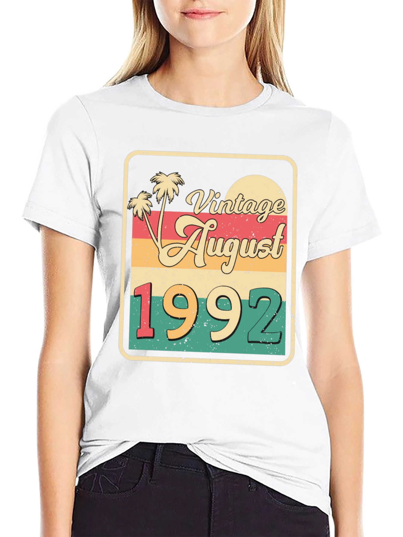 Vintage August 1992 Birthday T-Shirt