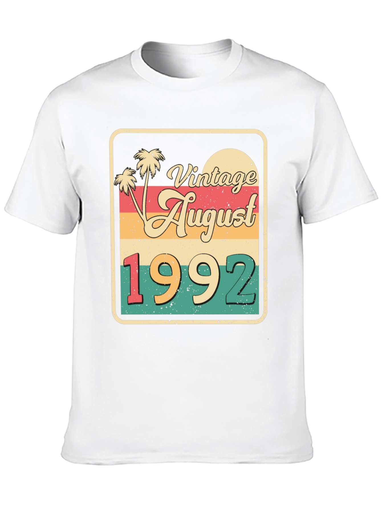 Vintage August 1992 Birthday T-Shirt