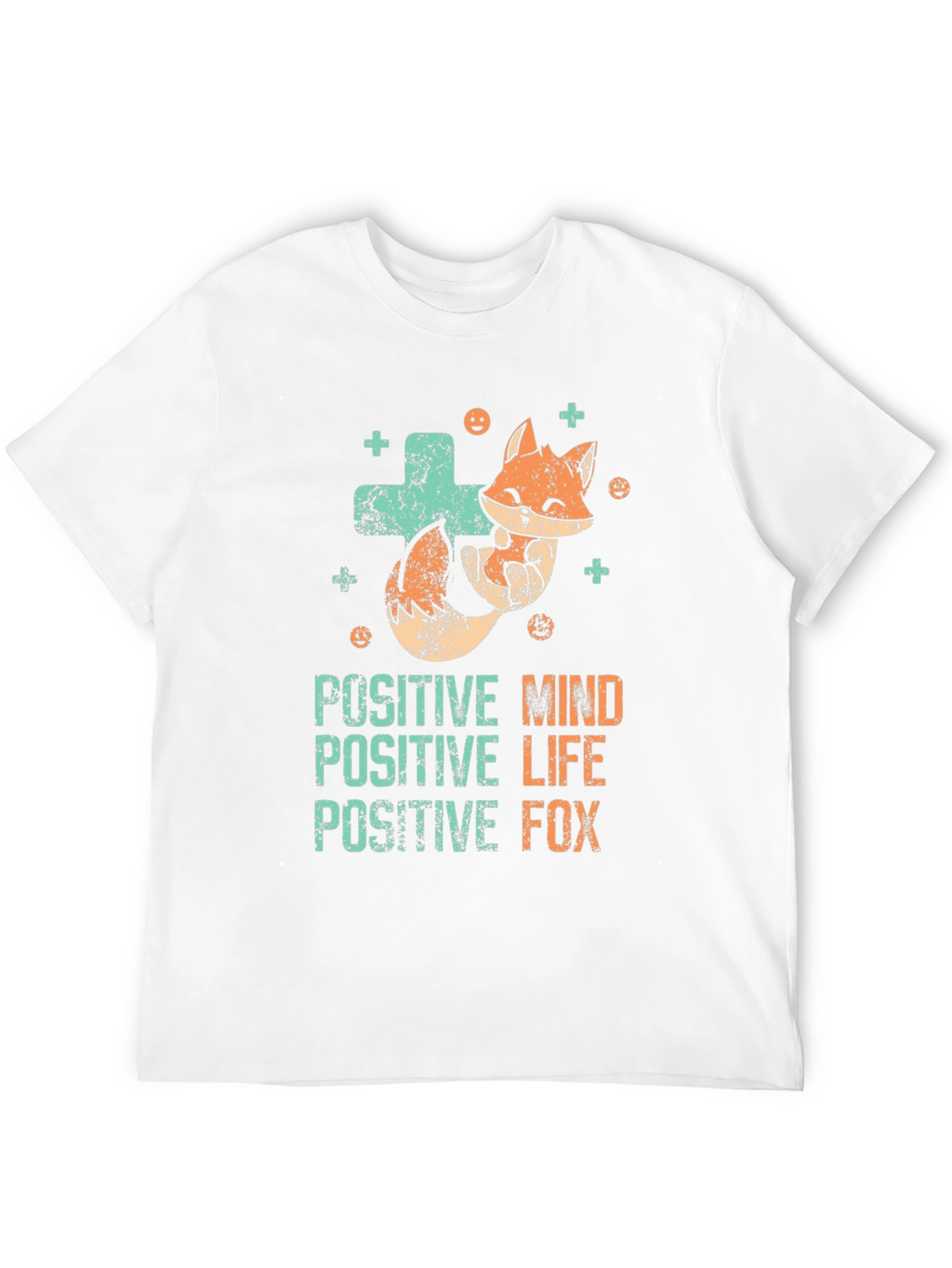 Positive Fox Graphic Tee - Black Unisex T-Shirt
