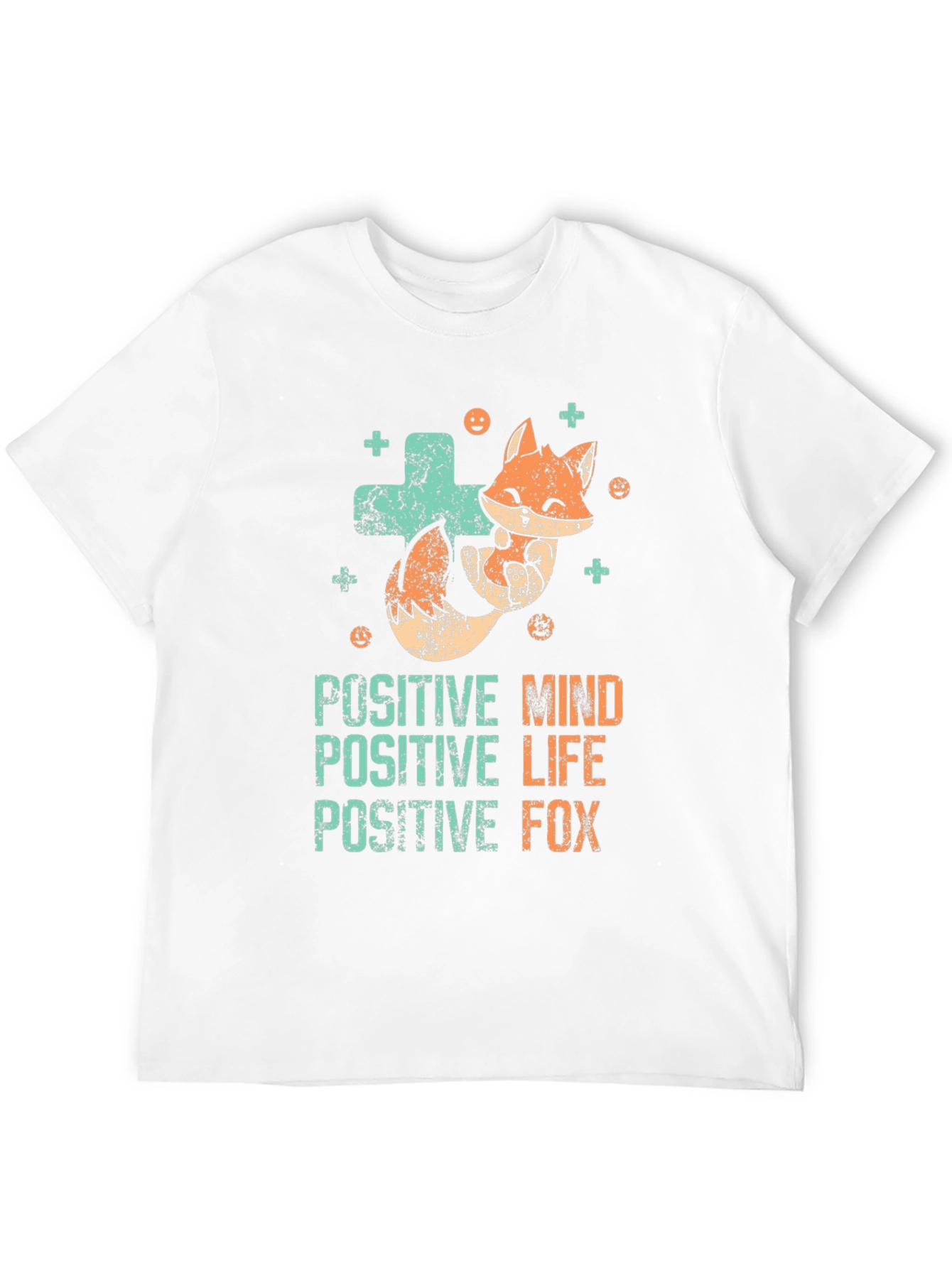 Positive Fox Graphic Tee - Black Unisex T-Shirt