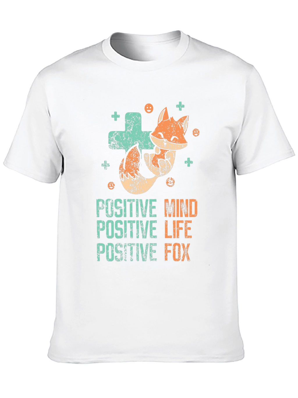 Positive Fox Graphic Tee - Black Unisex T-Shirt