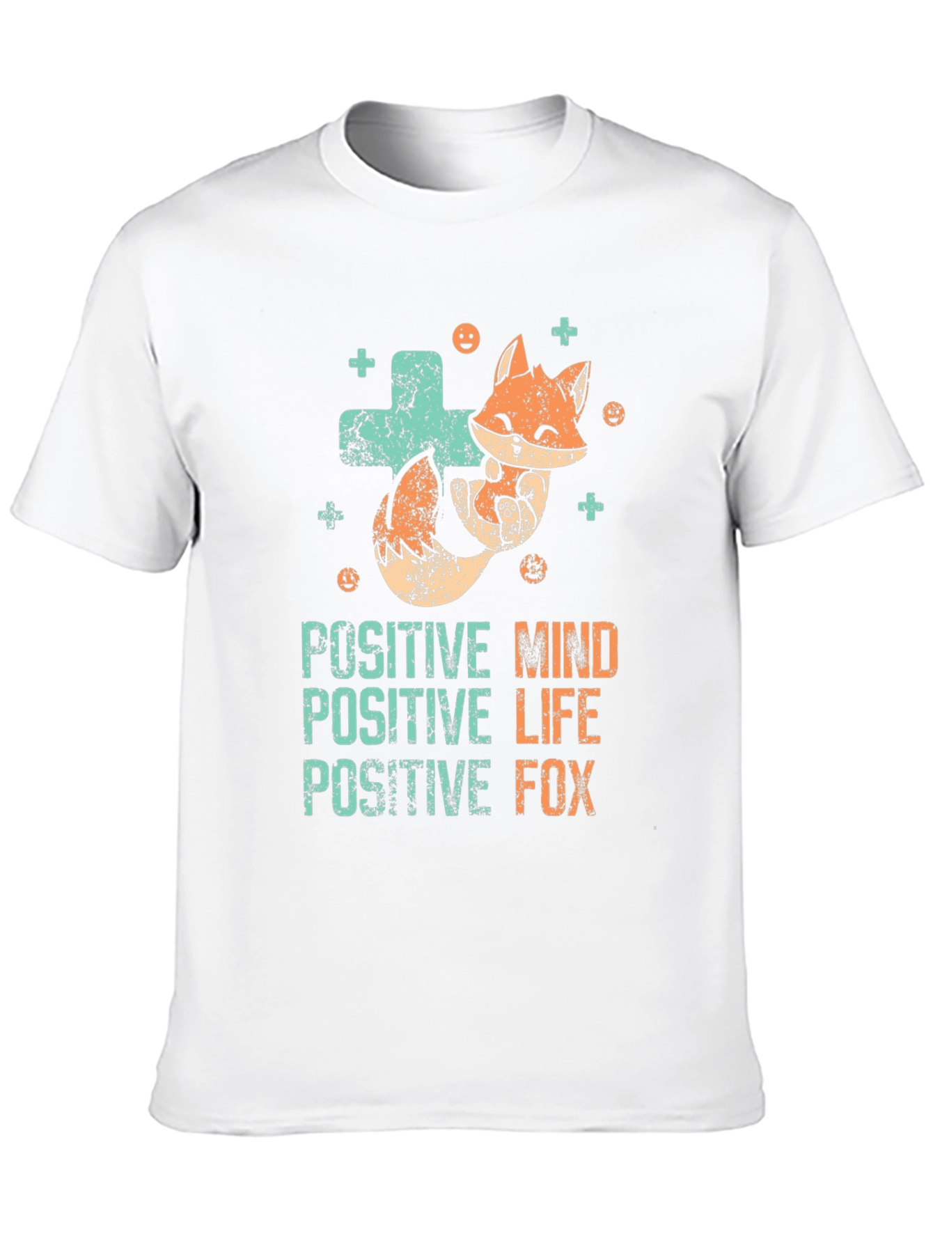 Positive Fox Graphic Tee - Black Unisex T-Shirt