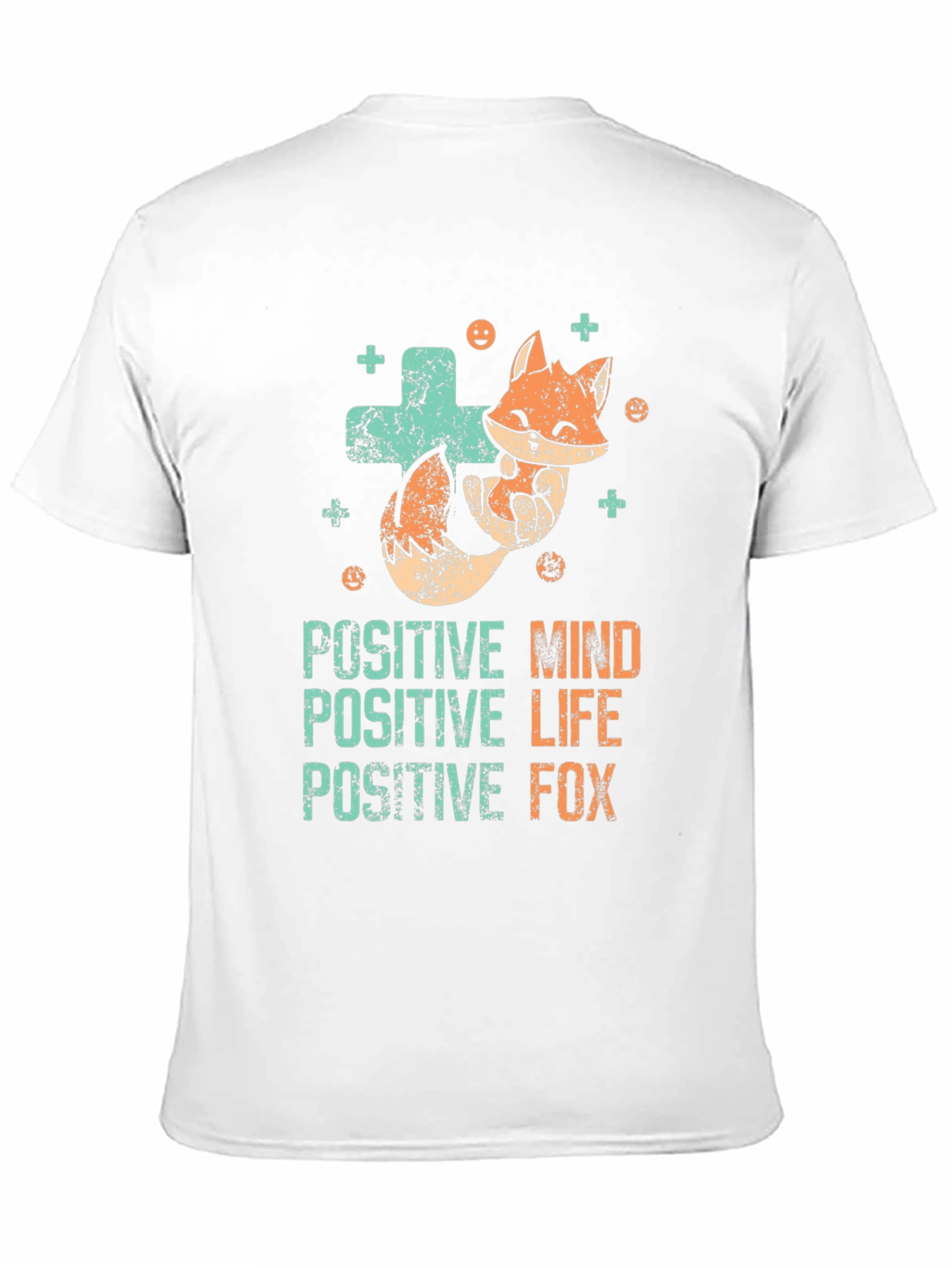 Positive Fox Graphic Tee - Black Unisex T-Shirt