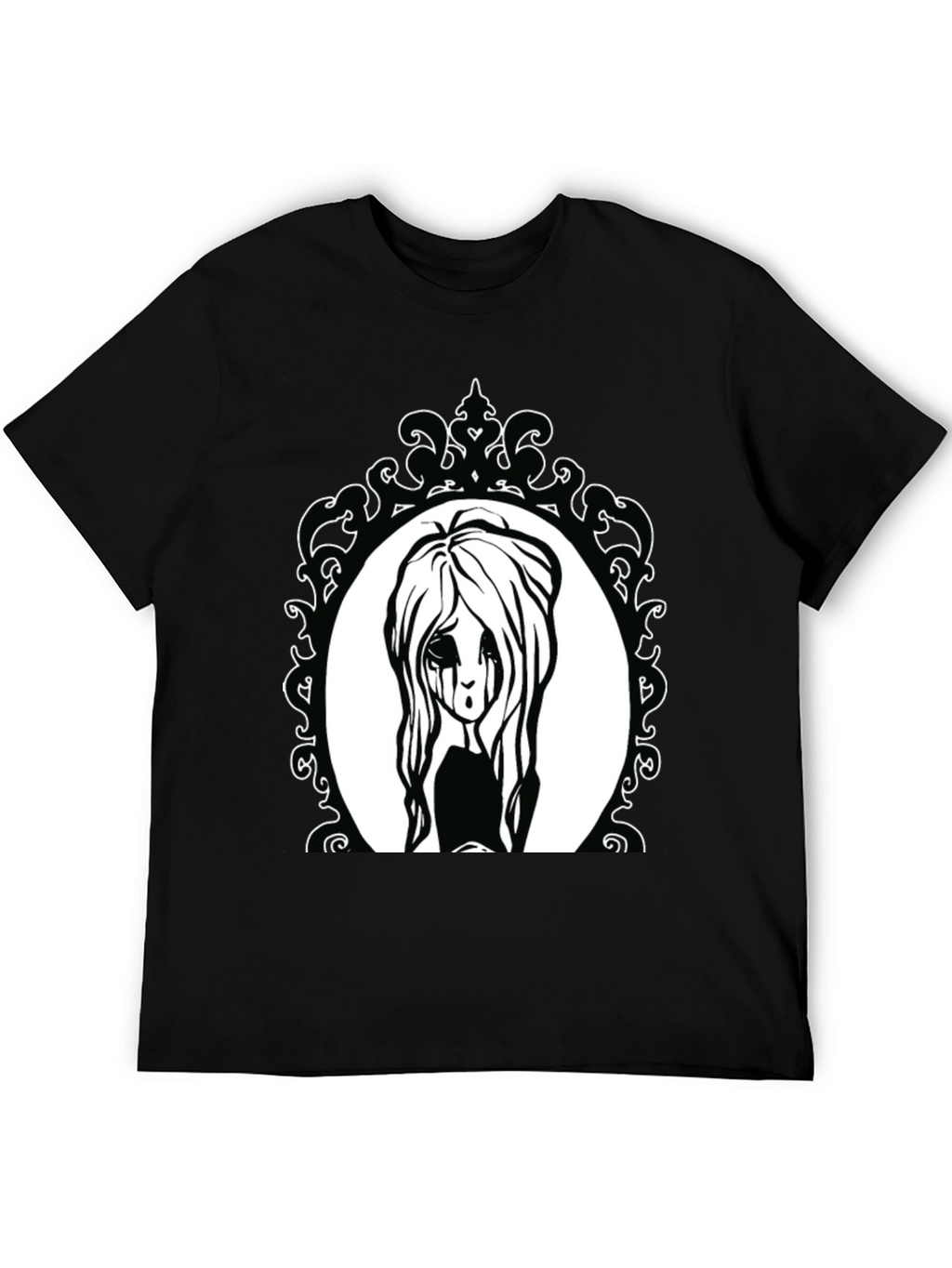 Gothic Girl Portrait T-Shirt