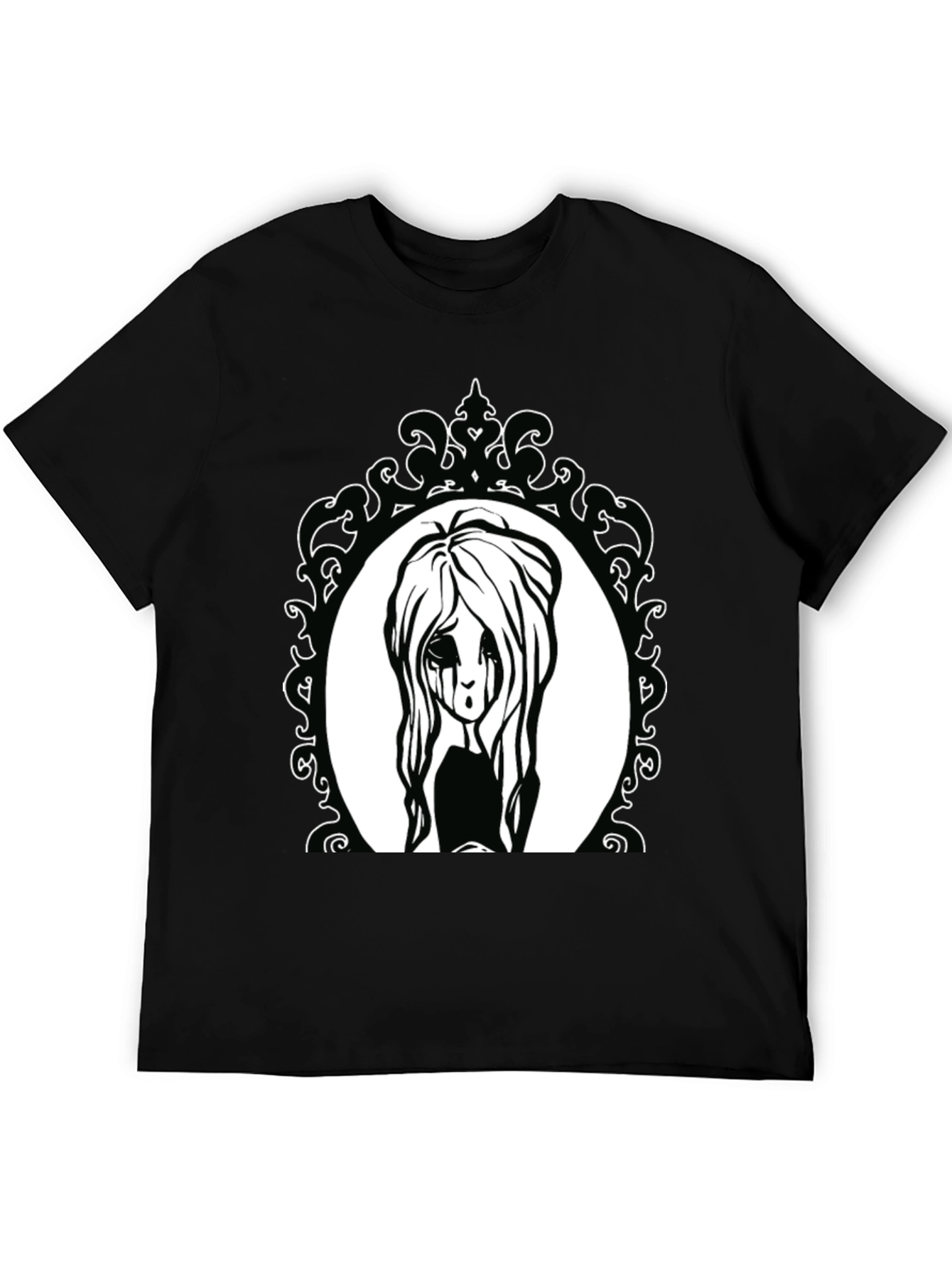 Gothic Girl Portrait T-Shirt